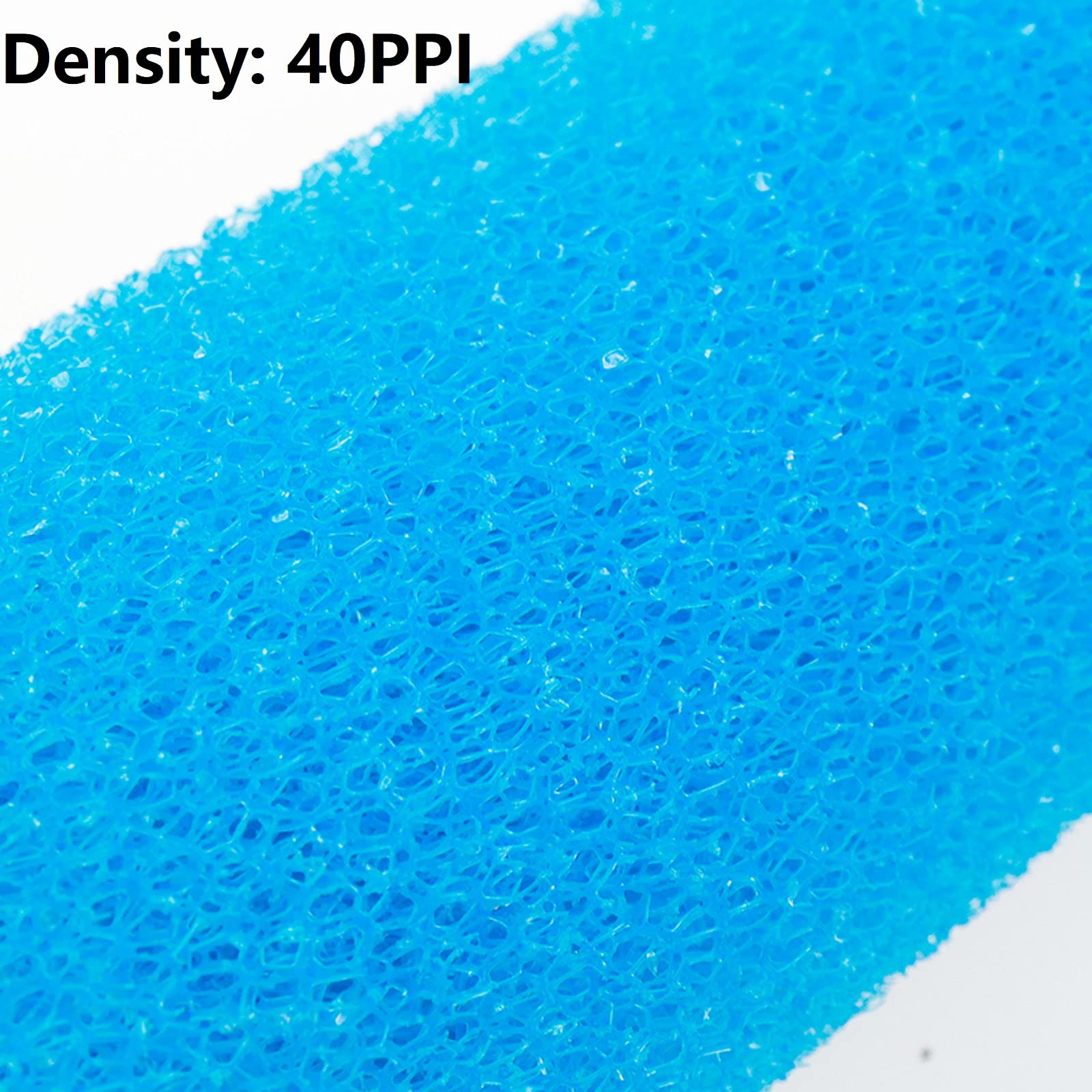 Xiaoyztan 6Pcs 6.0 X 2.5 Inch Aquarium Pre-Filter Sponges Foam Filter Cartridges With 0.8' Hole Diameter (Blue)