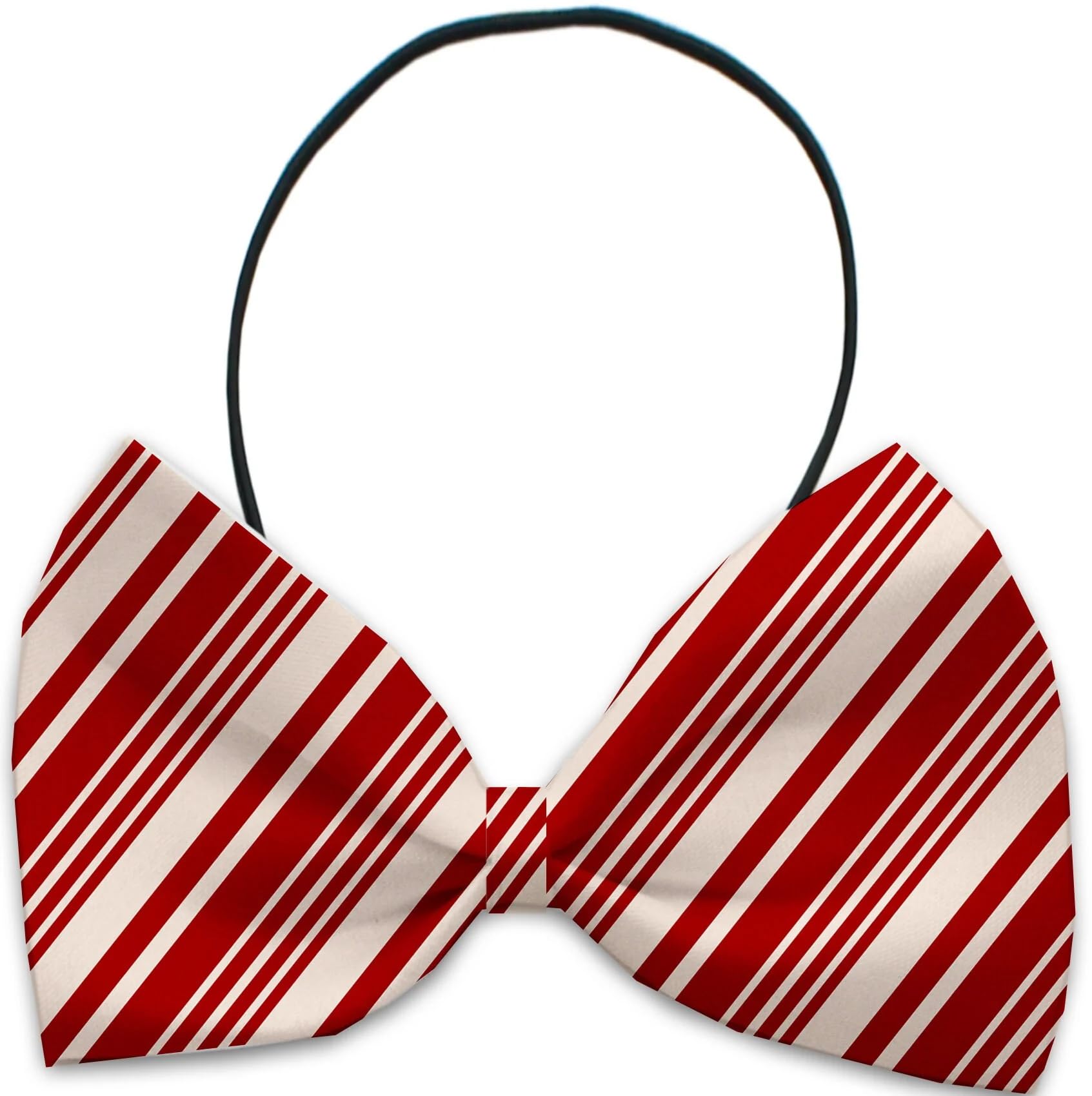 Christmas Pet, Dog & Cat Bow Ties, "Candy Cane Lane Group" *Available in 8 different print options!* Collar Strap ChevronChristmasTree