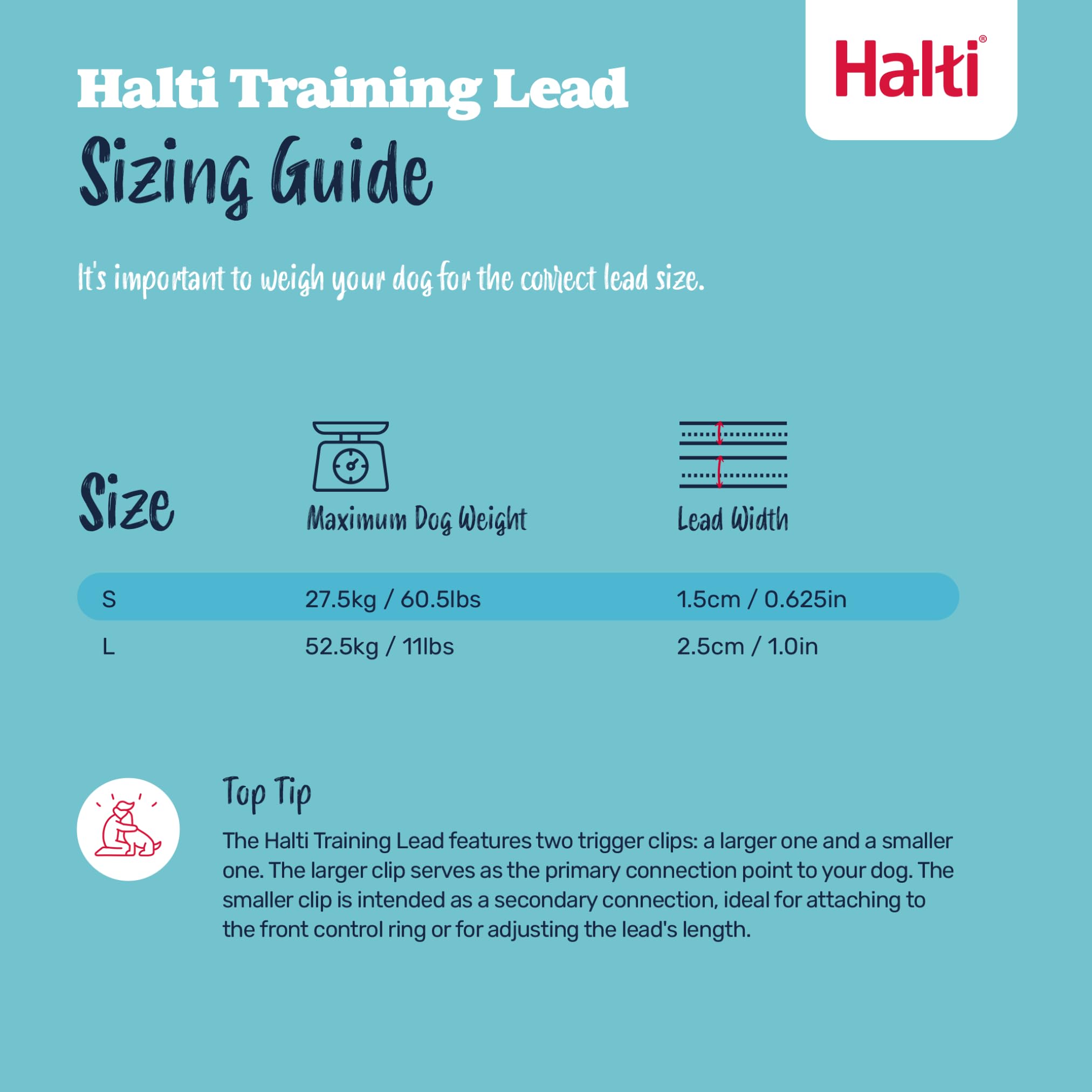 HALTI Optifit Headcollar Size Large & HALTI Training Leash Size Large, Black Combination Pack - Stop Your Dog Pulling on the Lea