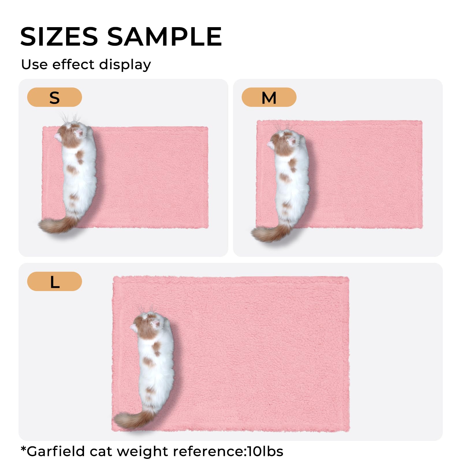 Luciphia 1 Pack 3 Calming Dog Blanket Fluffy Premium Fleece Pet Blankets Soft Sherpa Throw For Dogs Puppy Cat Pink Medium (30''