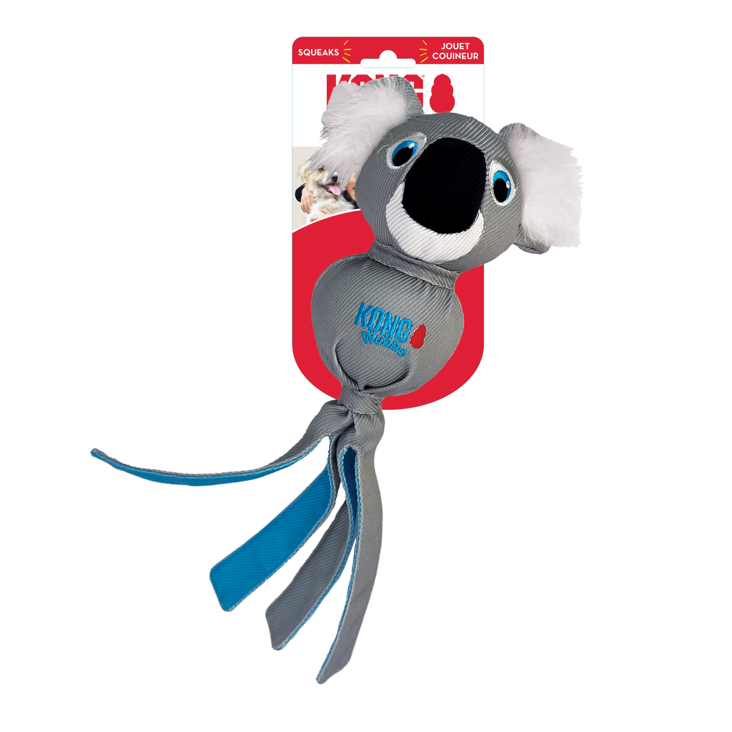 Kong Wubba Zoo Assorted Animal Dog Toy (Koala)
