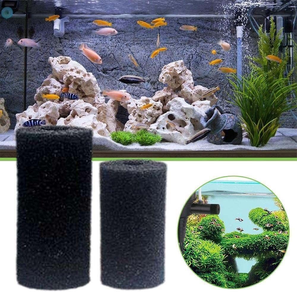 Sluswallow 5Pcs Black Aquarium Filter Sponges,Aquarium Pre-Filter Sponges Filter Intake Sponge Strainer Foam Guard Cover For Fre