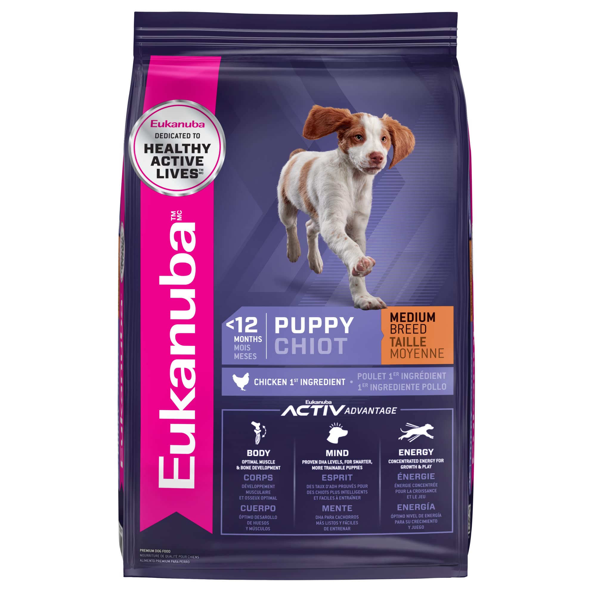 Eukanuba Puppy Medium Breed Dry Dog Food, 16 lb