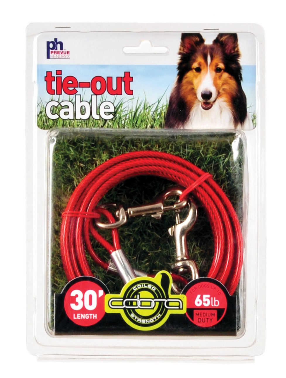 Prevue Pet Products 2121 Mediumduty 30 Tieout Cable Red