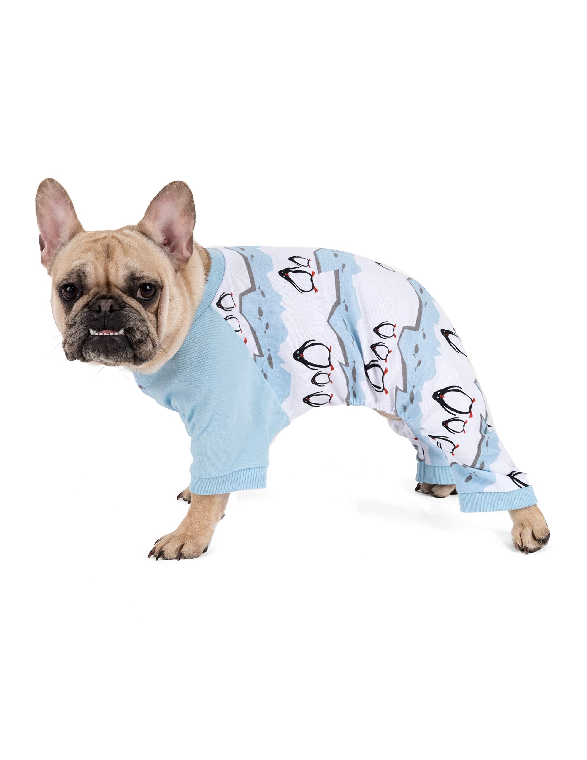 Leveret Dog Pajamas Matching Christmas Pjs For Dogs 100% Cotton (Large, Penguin)