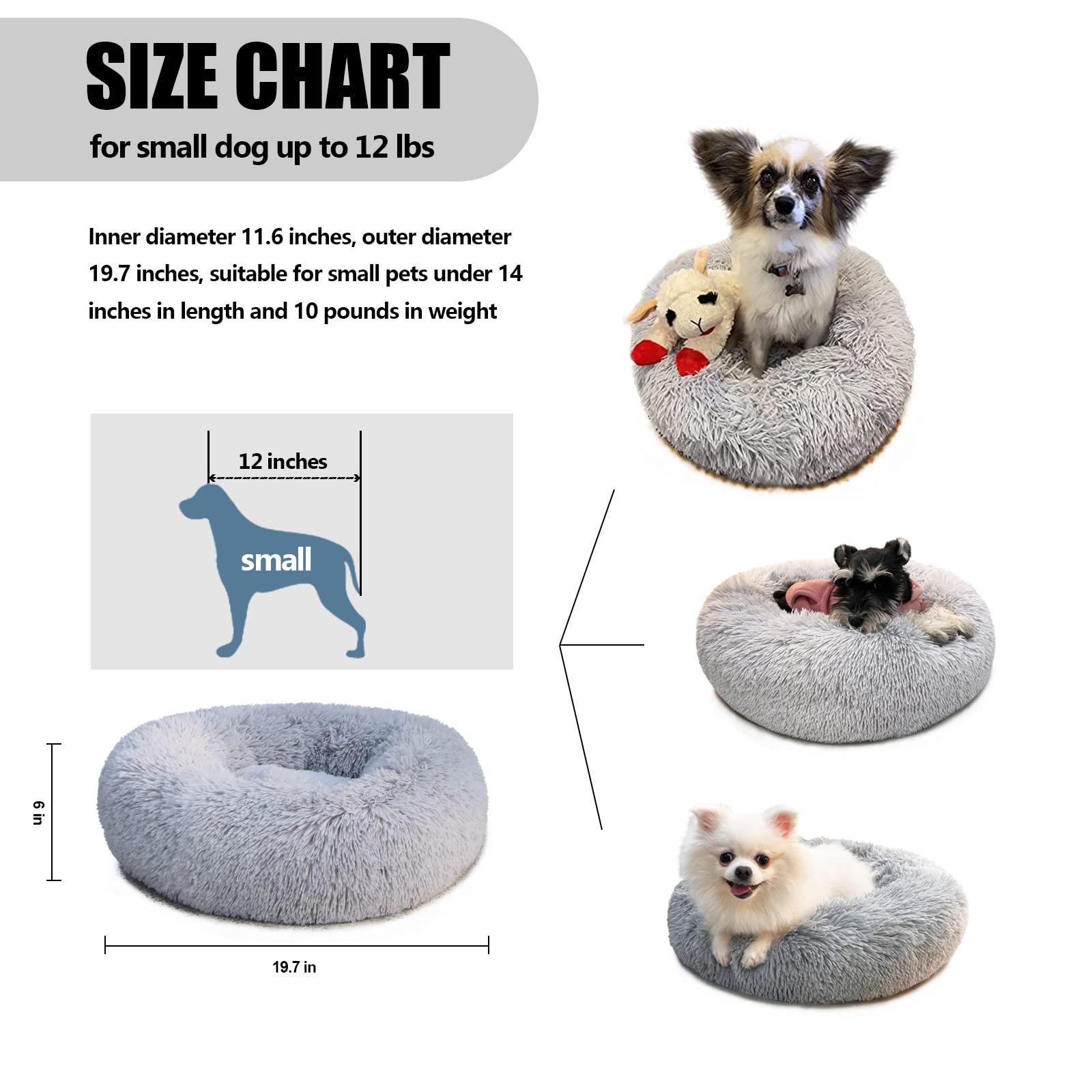 Nononfish Dog Bed For Small Dogs