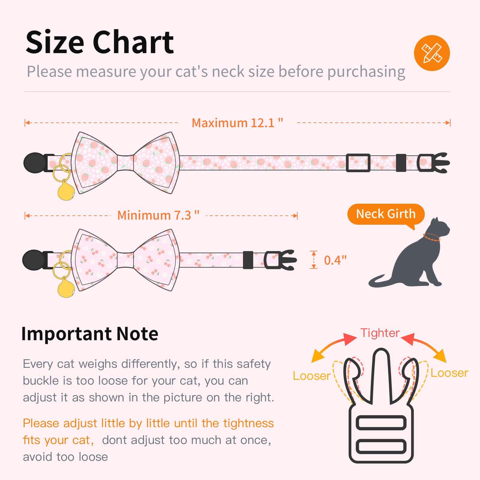 Gelwoo 2 Pack Breakaway Cat Collar With Removable Bow Tie And Bell For Boy Girl Cats,Cute Cotton Kitten Collar With Purple Laven