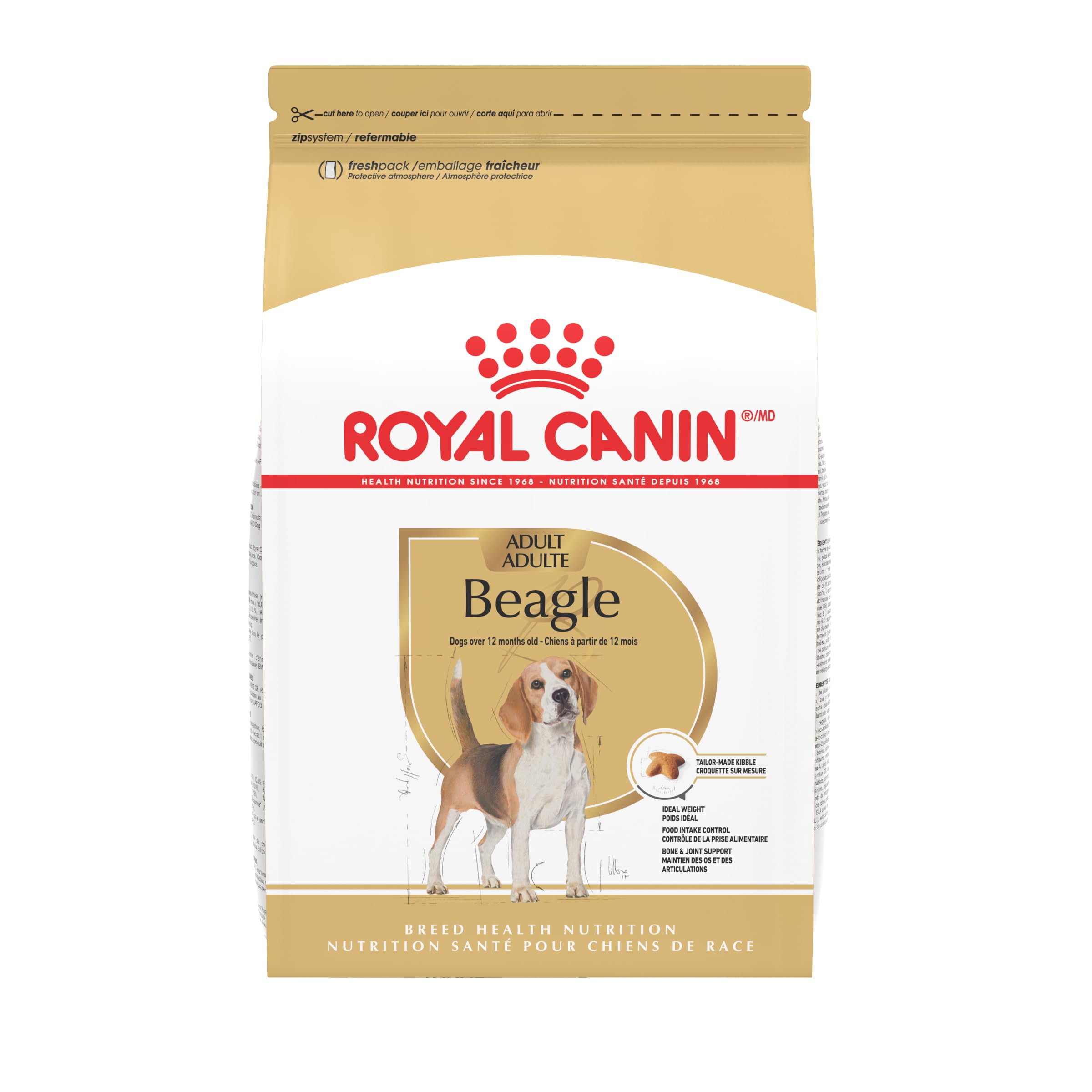 Royal Canin Beagle Adult Dry Dog Food, 6 lb bag