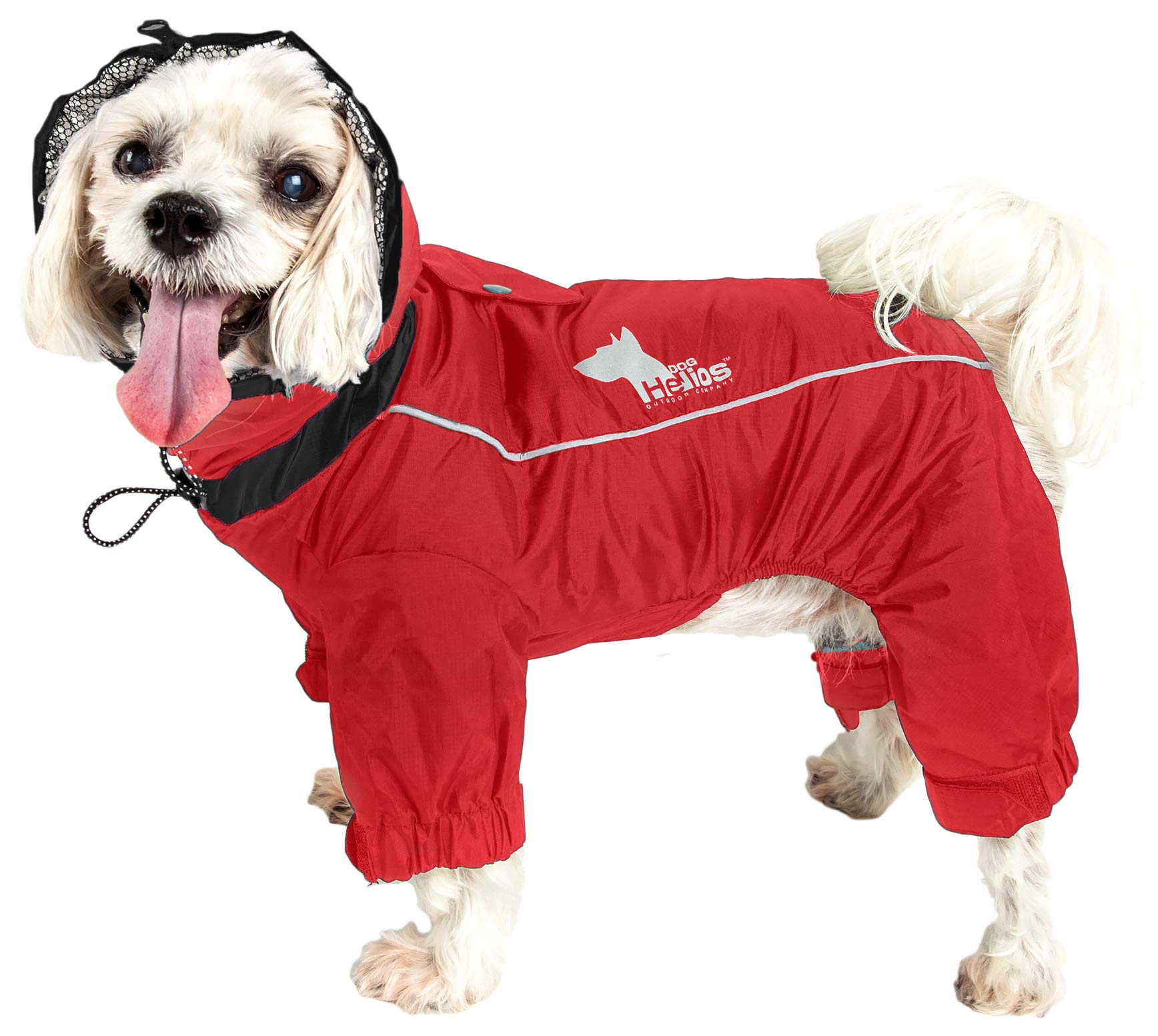 DOGHELIOS 'Weather-King' Windproof Waterproof and Insulated Adjustable Full Bodied Pet Dog Jacket Coat w/ Heat Retention Technol