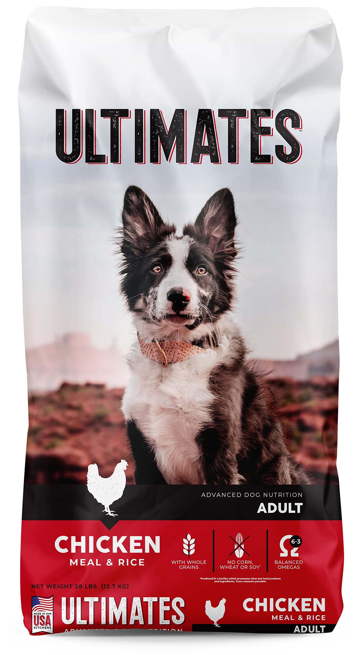 Ultimates Chicken Meal & Rice Dry Dog Food 28 lb