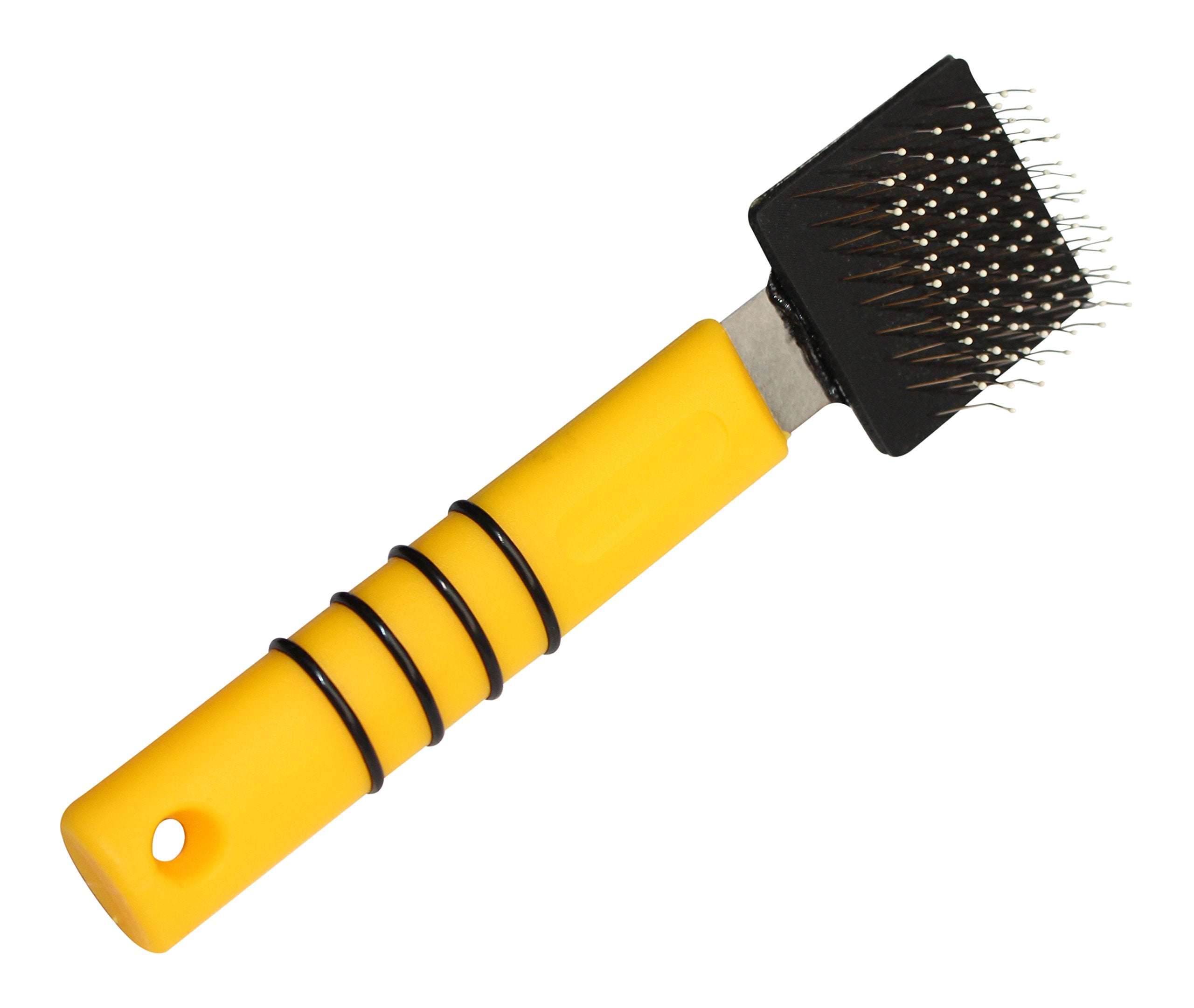 Mars Flexy-King Soft Flexible Slicker Brush, Professional Stainless Steel Dog Grooming Tool For Detangling
