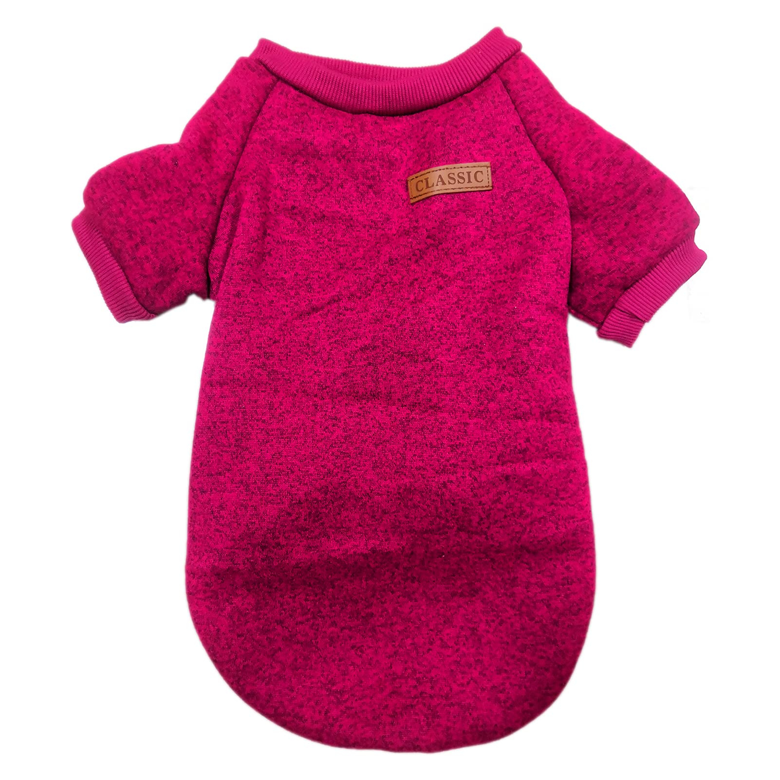 Chborless Small Dog Sweater Warm Winter Puppy Pet Coat Soft Sweater Clothes For Small Dogs Outfit (Xs, Wine Red)