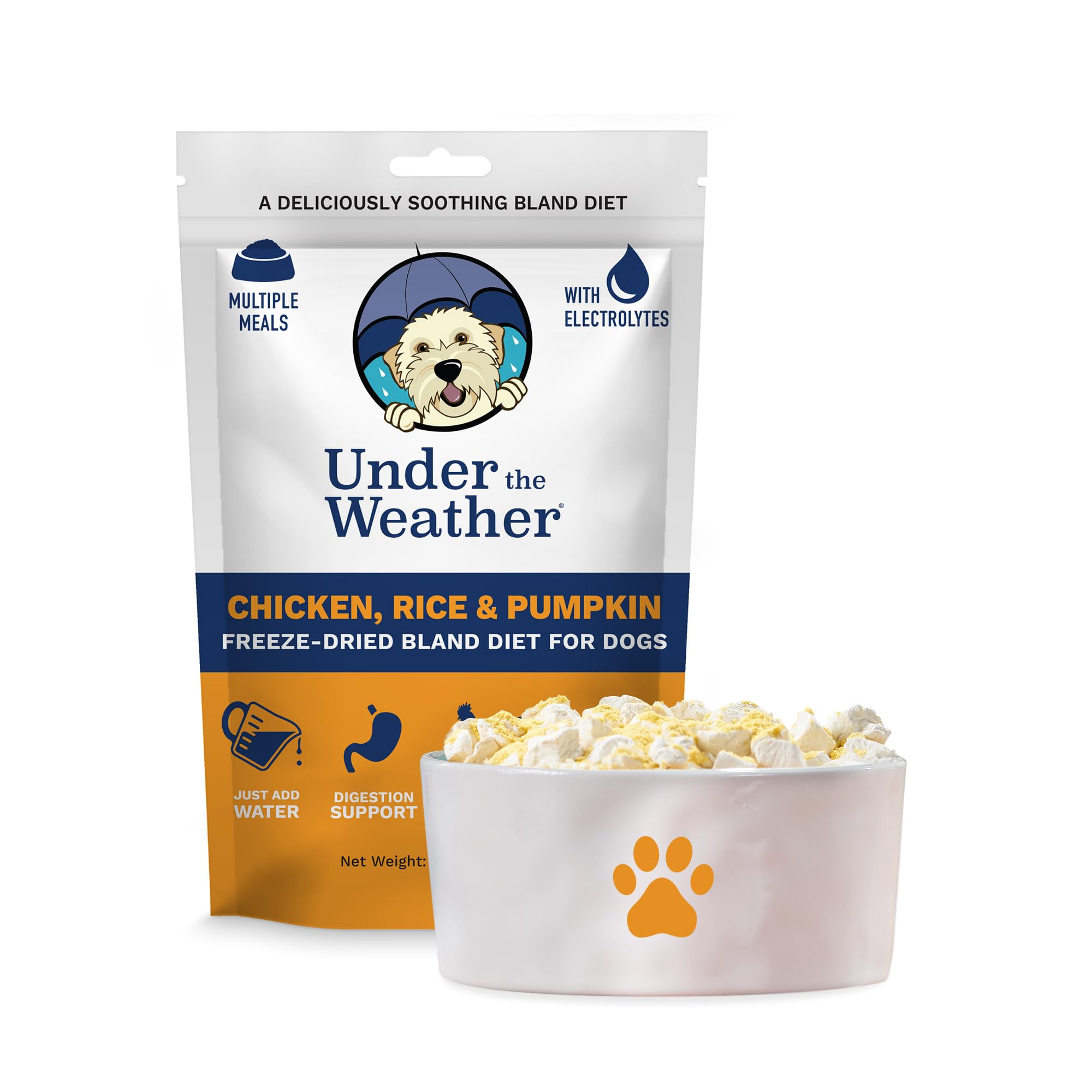 Under the Weather Bland Diet for Dogs | Easy to Digest for Sick Dogs |Always Be Ready | Contains Electrolytes - All Natural Free