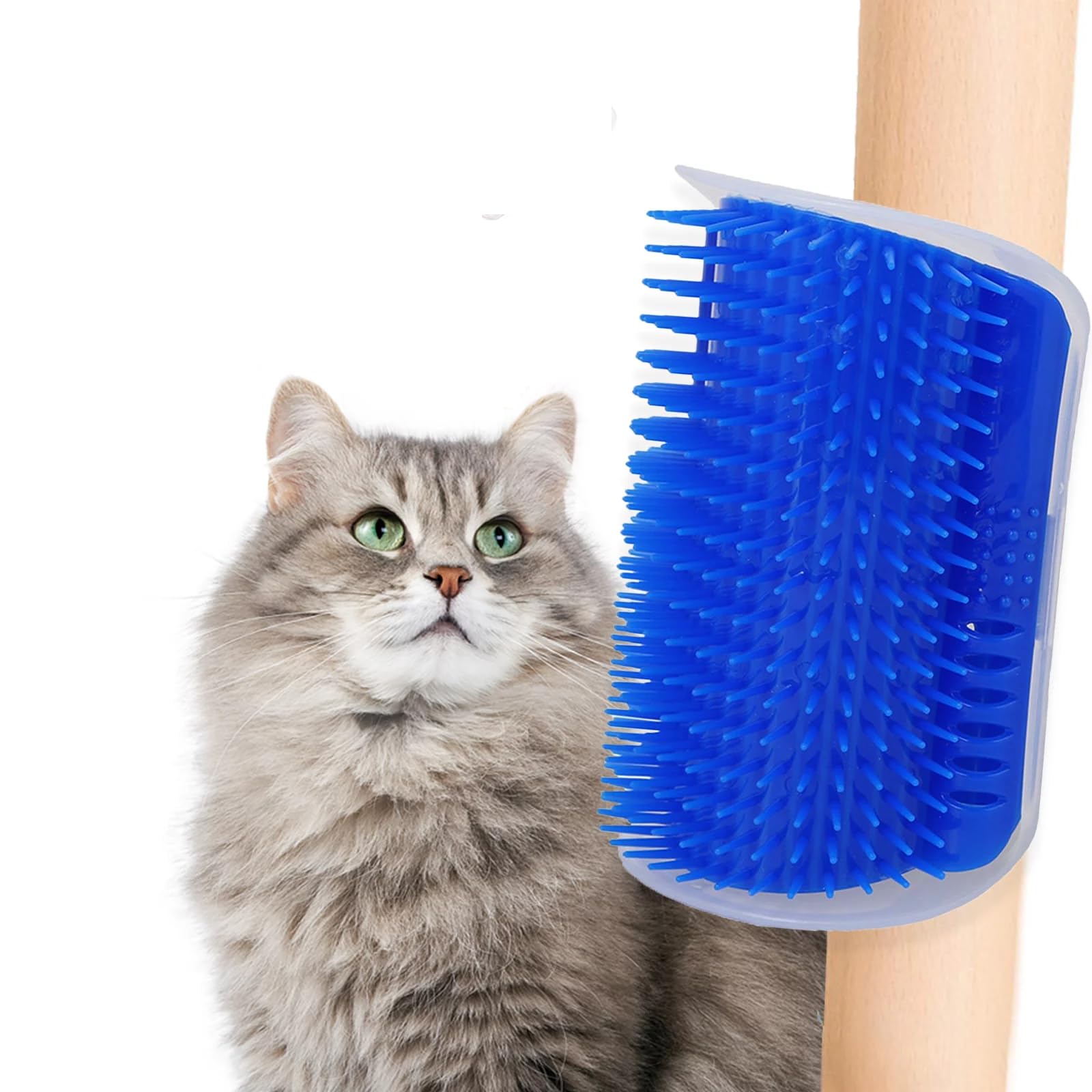 Cat Self Groomer Wall Corner Brushes, Soft Cat Corner Scratcher Self Grooming Massage Combs For Long Short Fur Kitten Indoor Cat