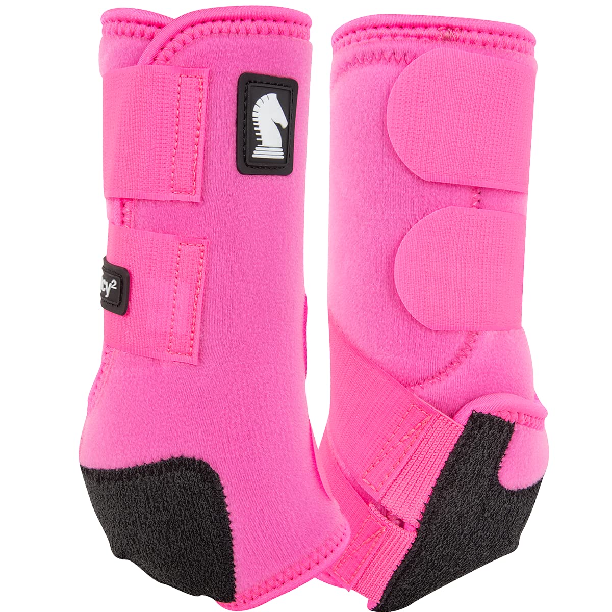 Classic Equine Legacy2 Support Boots, Hind (Hot Pink, Small)