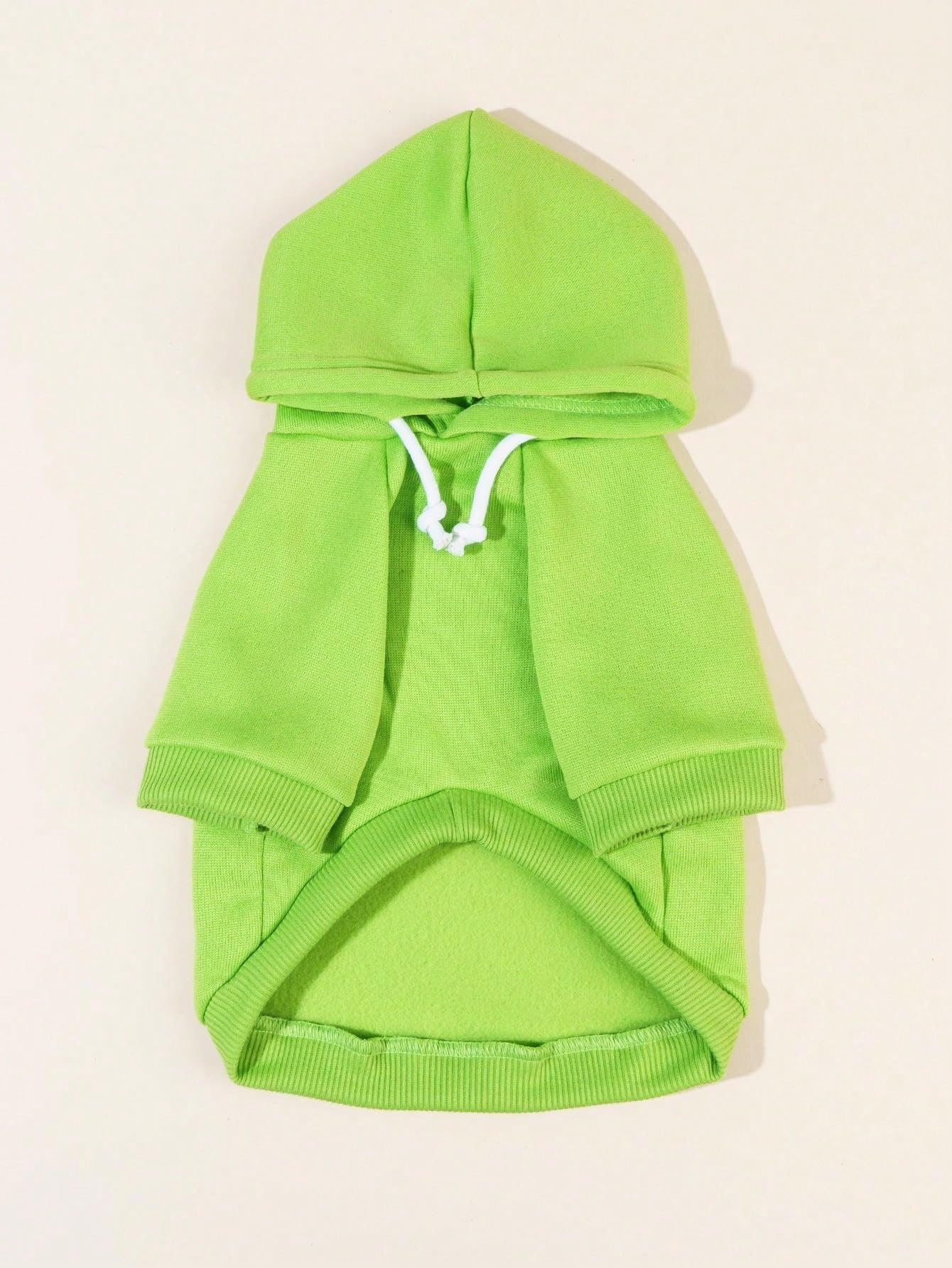 Qwinee Basic Dog Hoodie, Dog Warm Jacket, Cat Apparel, Dog Shirt, Dog Clothes For Puppy Kitten Small Medium Dogs Cats Green Xl