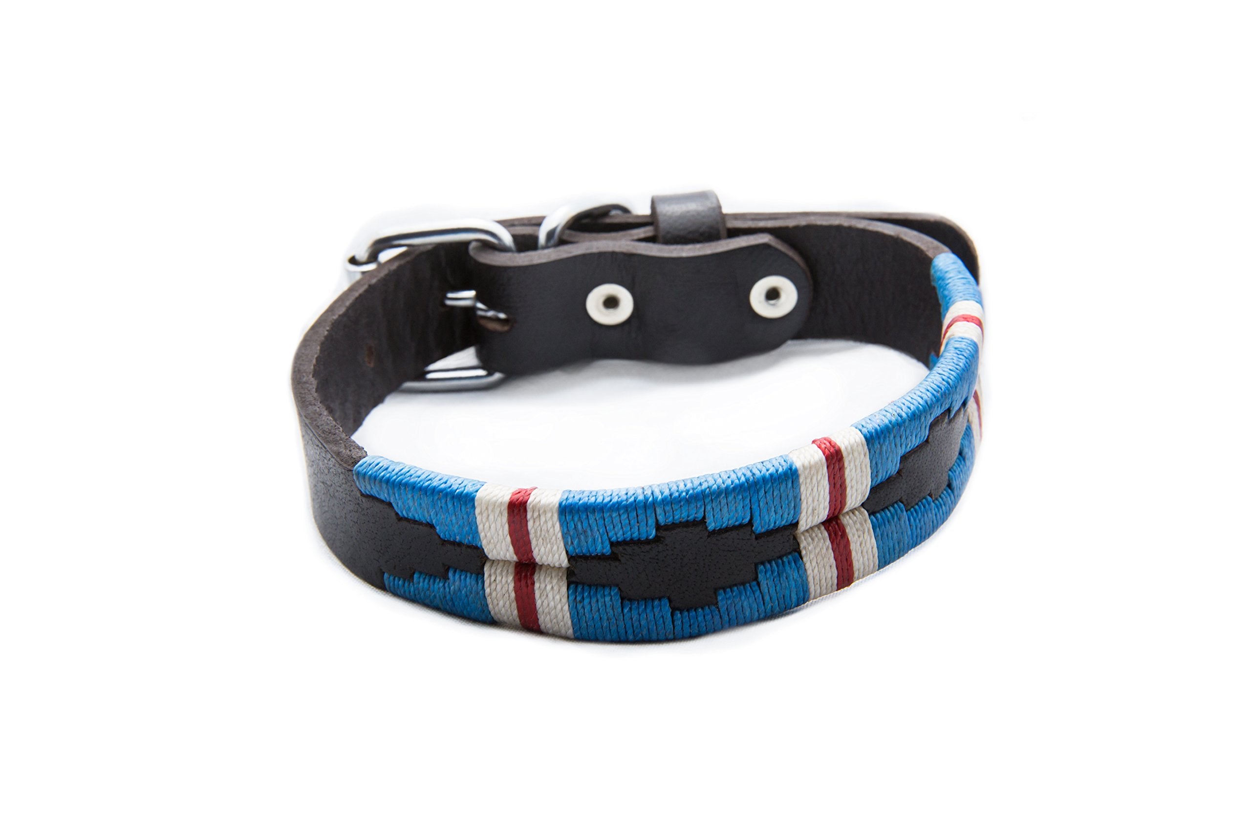 Gaucho Goods Soft Leather Dog Collar - The Pacific (S)