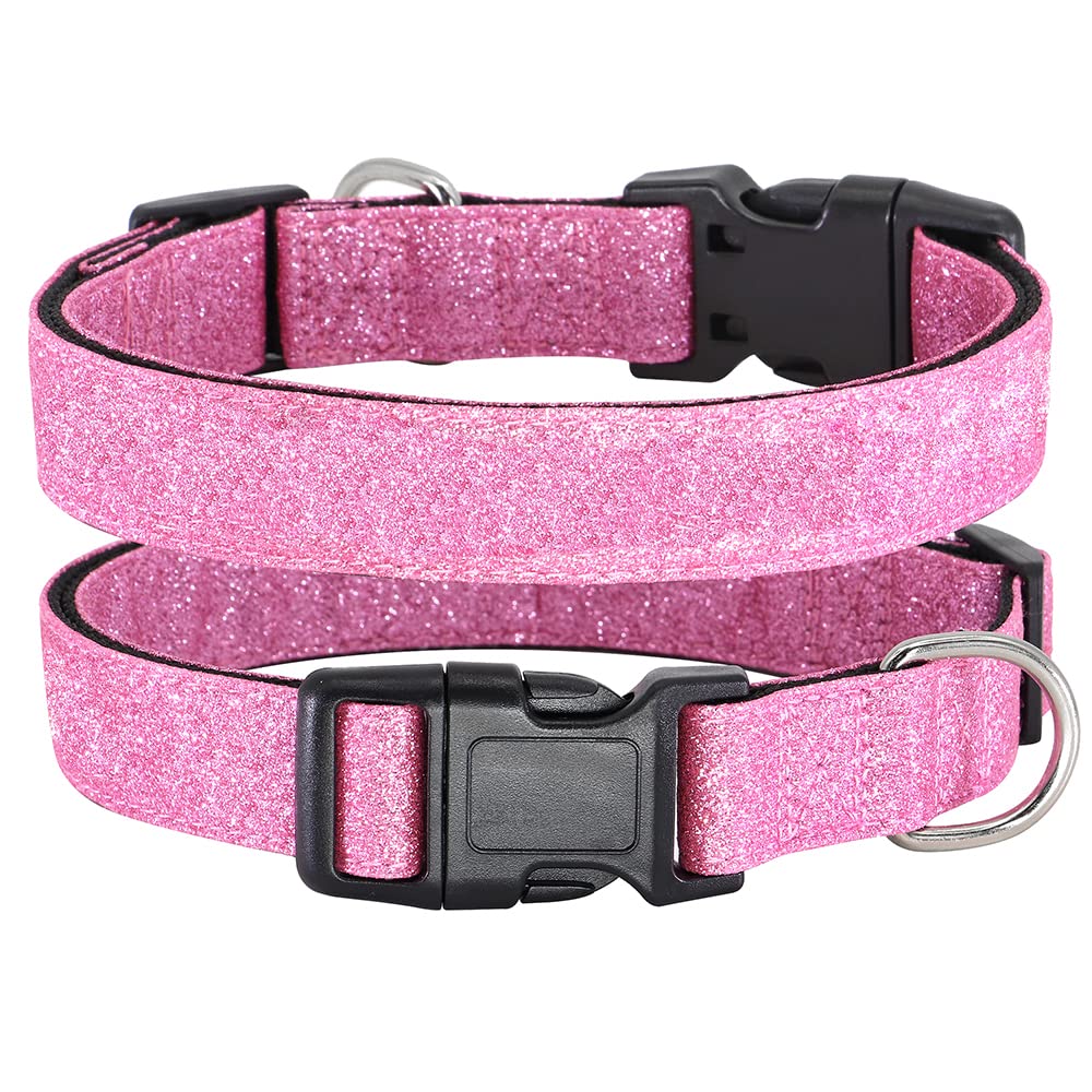 Tdtok Glitter Dog Collar, Comfy And Durable Bling Pet Collar For Small Medium Large Dogs With Eco-Friendly Plastic Buckle And Ad