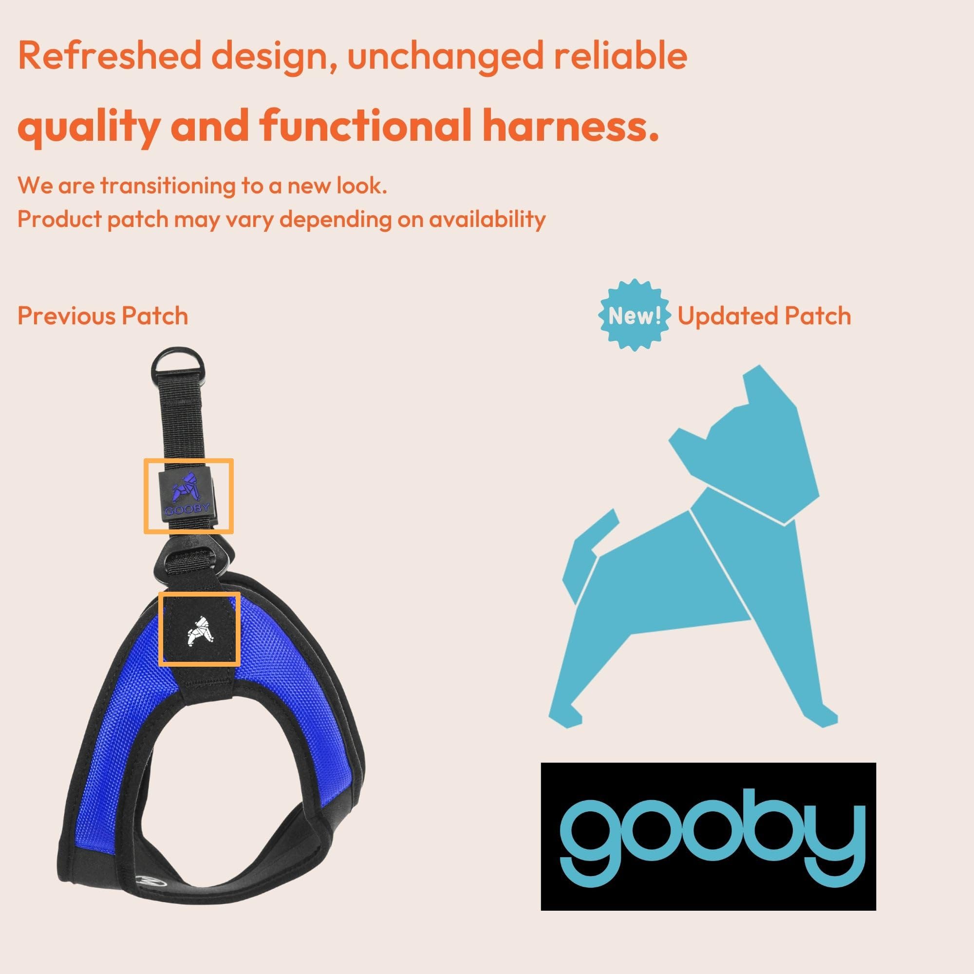 Gooby Escape Free Easy Fit Harness - Orange, Medium - No Pull Step-In Patented Small Dog Harness With Quick Release Buckle - Per