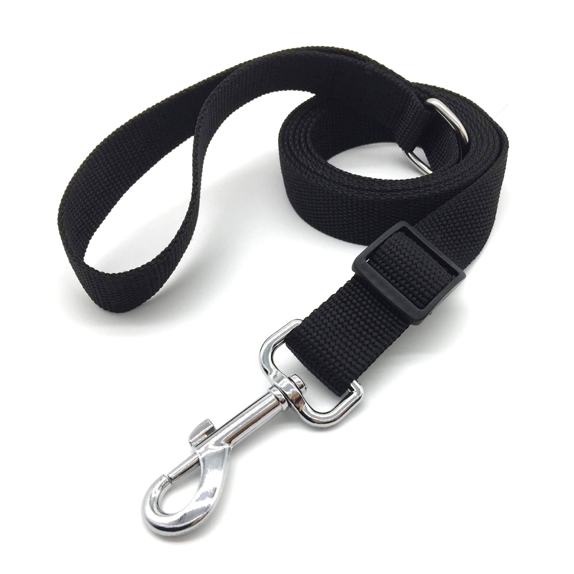 6Ft Adjustable Dog Leash, Nylon Dog Leashes For Medium Large Dogs (Black)