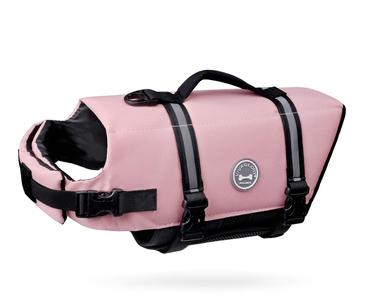 Vivaglory Ripstop Dog Life Jacket For Small Medium Large Dogs Boating, Dog Swimming Vest With Enhanced Buoyancy & Visibility, Sa