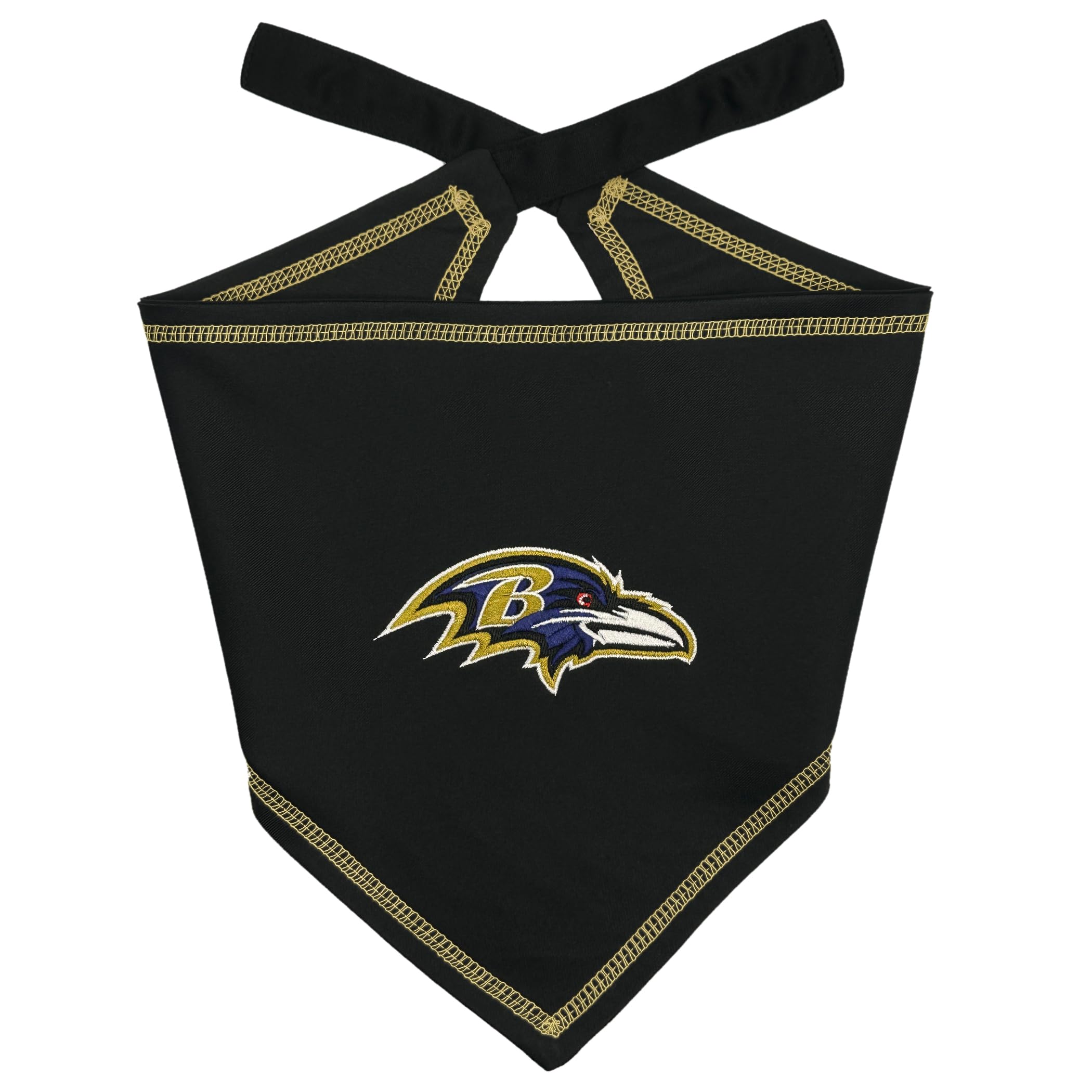 Pets First Nfl Baltimore Ravens Tie Bandana, Size Small/Medium. Dog Bandana Scarf Bib For Pet Cat Dog. The Ultimate Game-Day, Pa