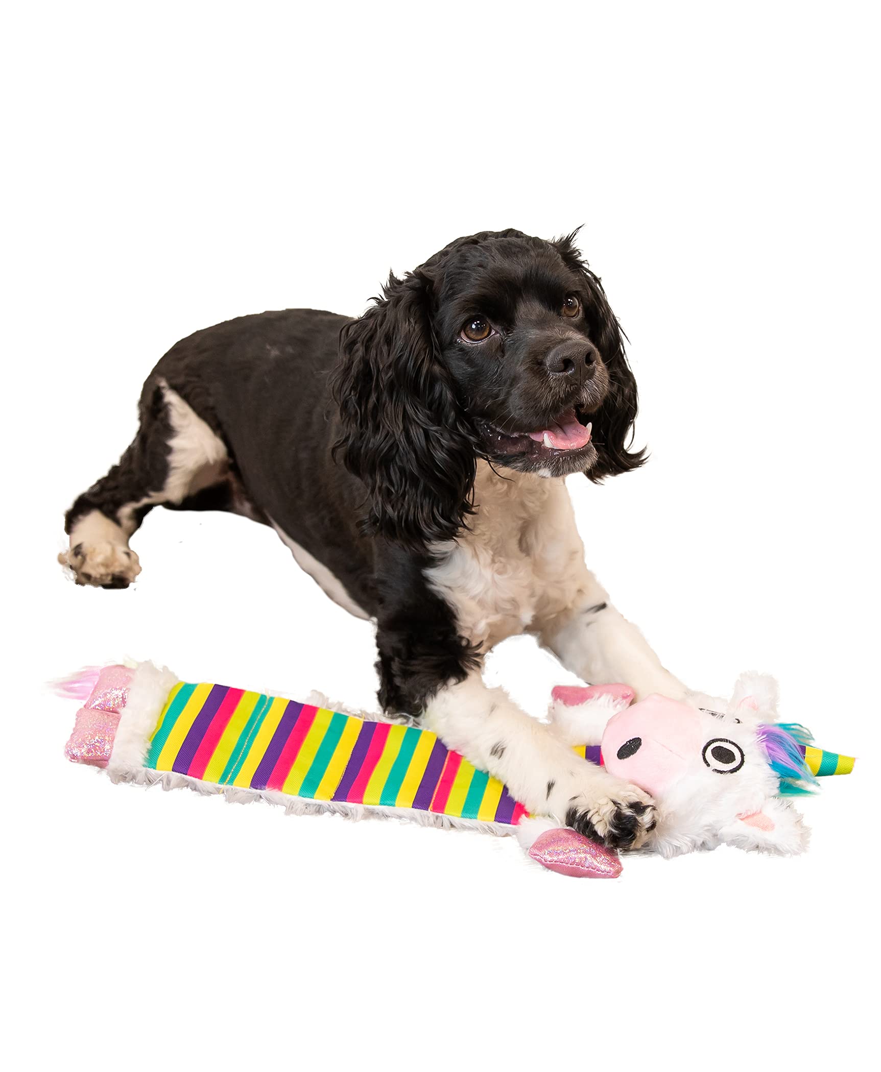 Lazy One Squeaky Dog Toy, Soft Crinkle Toy For Dogs, Durable Fabric For Small, Medium, And Large Breeds