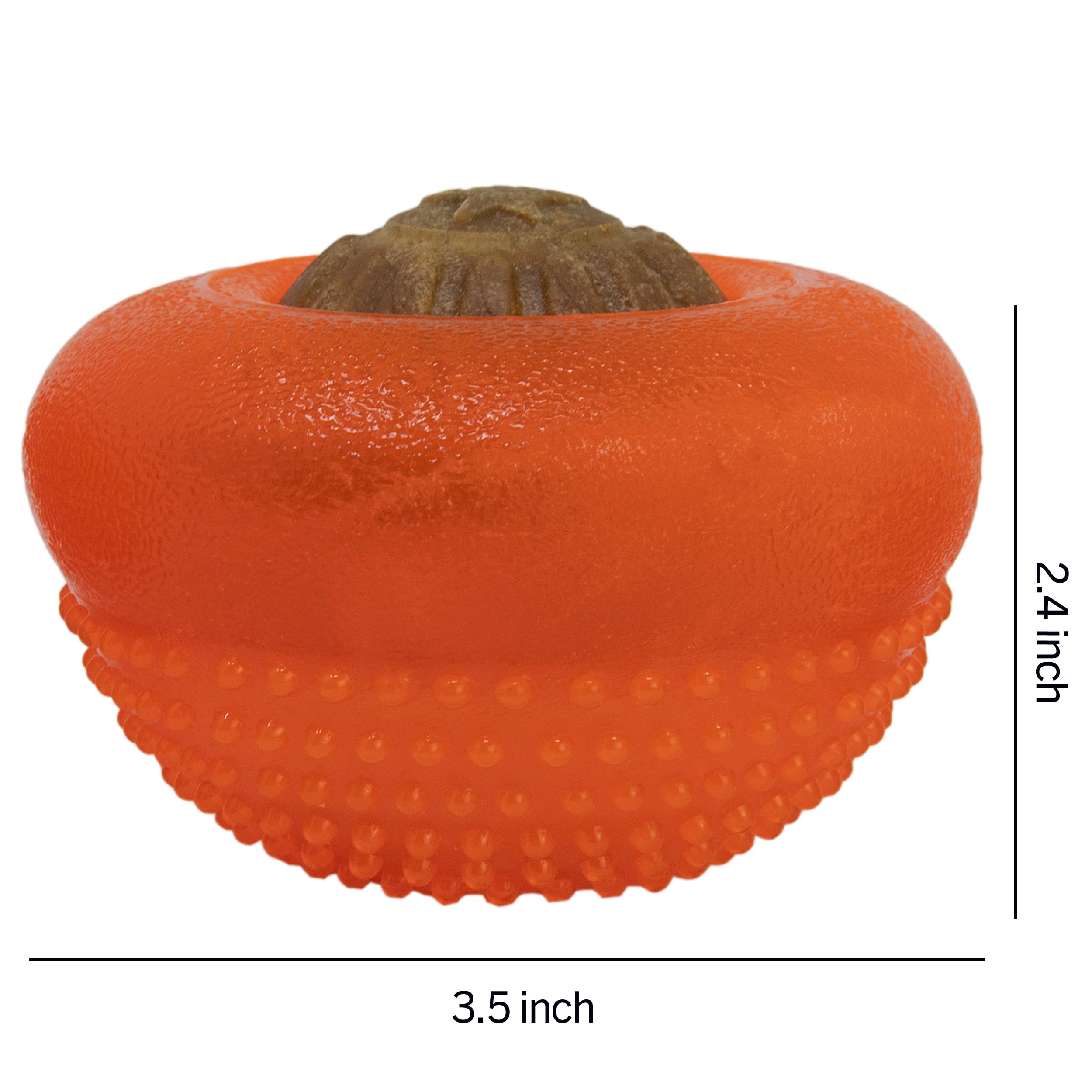 Starmark Everlasting Bento Ball, Orange, Large