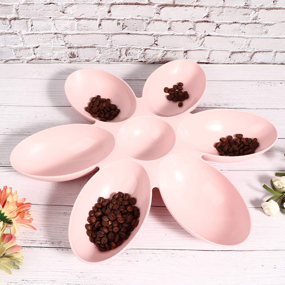 Pet Petal Water Feeding Dog Petal Bowl, Multiple Case Pet Bowl, For Cats, Dogs (Pink)