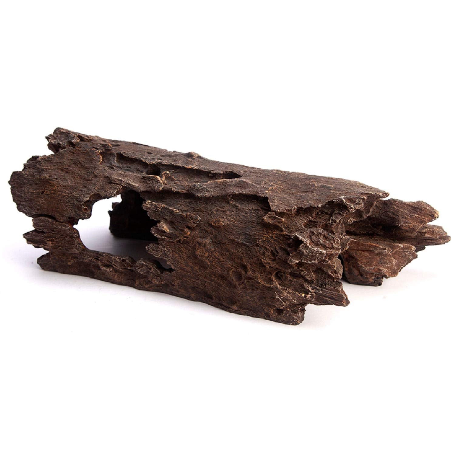 Orchid Valley Reptile Hide, Fish Tank Accessories. Medium 10'' Hollow Log For Aquarium, Lizard Hide Tank Decoration, Natural Loo