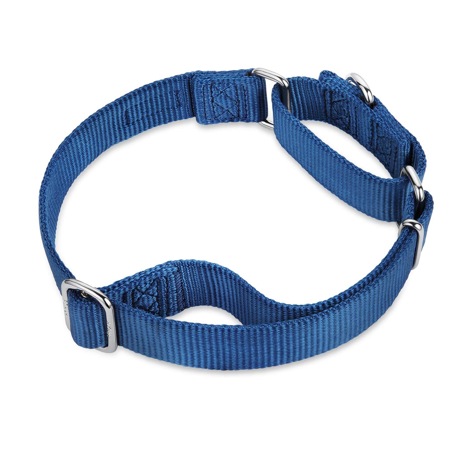 Hyhug Pets Premium Upgraded Durable Nylon Anti-Escape Martingale Collar For Boy And Girl Dogs Comfy And Safe - Professional Training, Daily Use Walking. (Medium, Classic Blue)