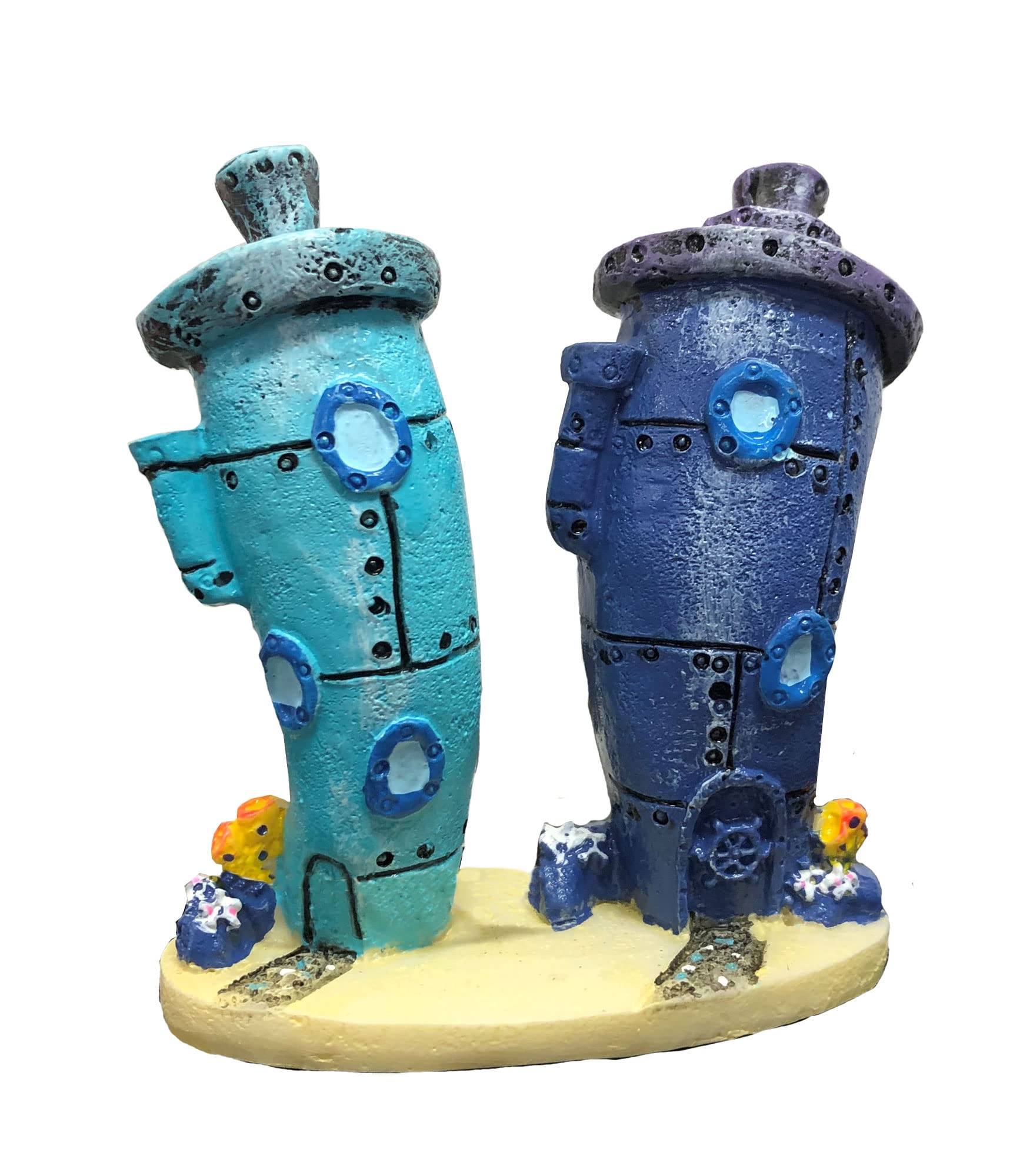 Penn-Plax Spongebob Bikini Bottom Homes Aquarium Ornament | Great Decoration Look For Your Tank