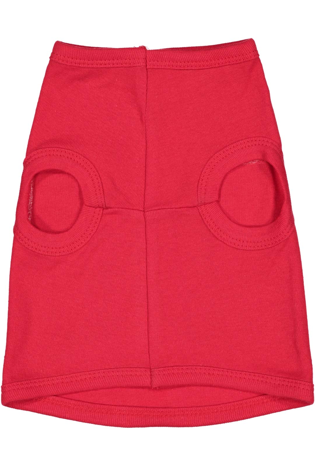 Doggie Skins 100% Combed Ringspun Cotton 1x1 Baby Rib Dog Tank Top, RED, Medium