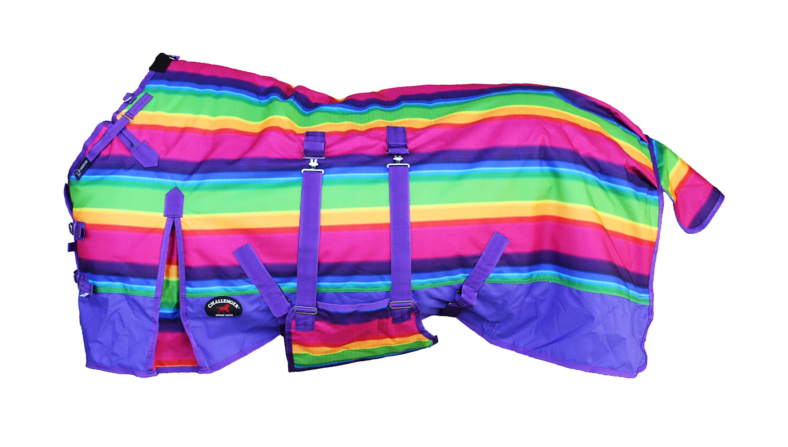 Challenger 78' 1200D Turnout Lightweight Bellyband Rain Horse Winter Blanket Sheet 390B