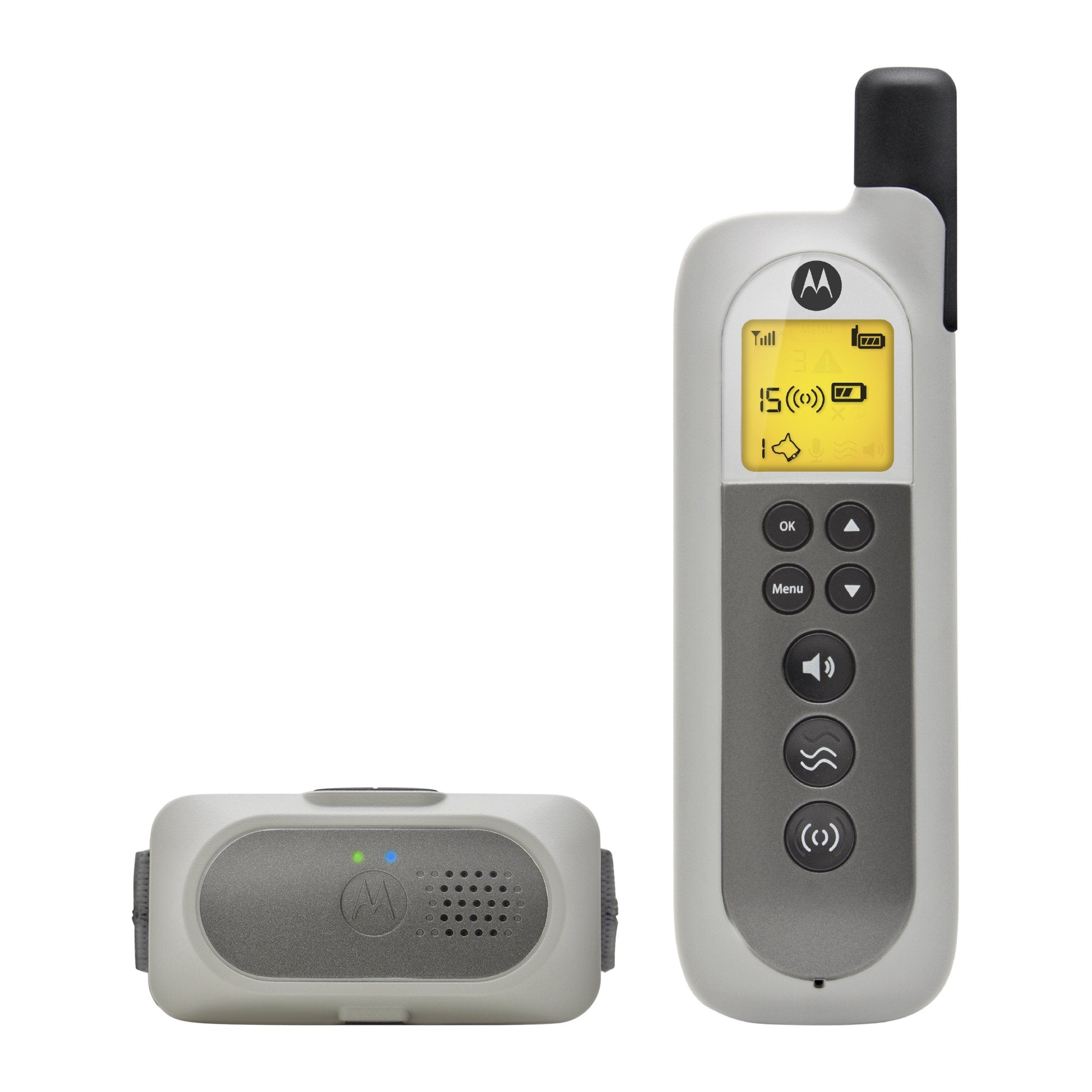 Motorola Pet Rechargeable Advanced Remote Training System with 3 Training Modes and Verbal Correction using Push-to-Talk Feature