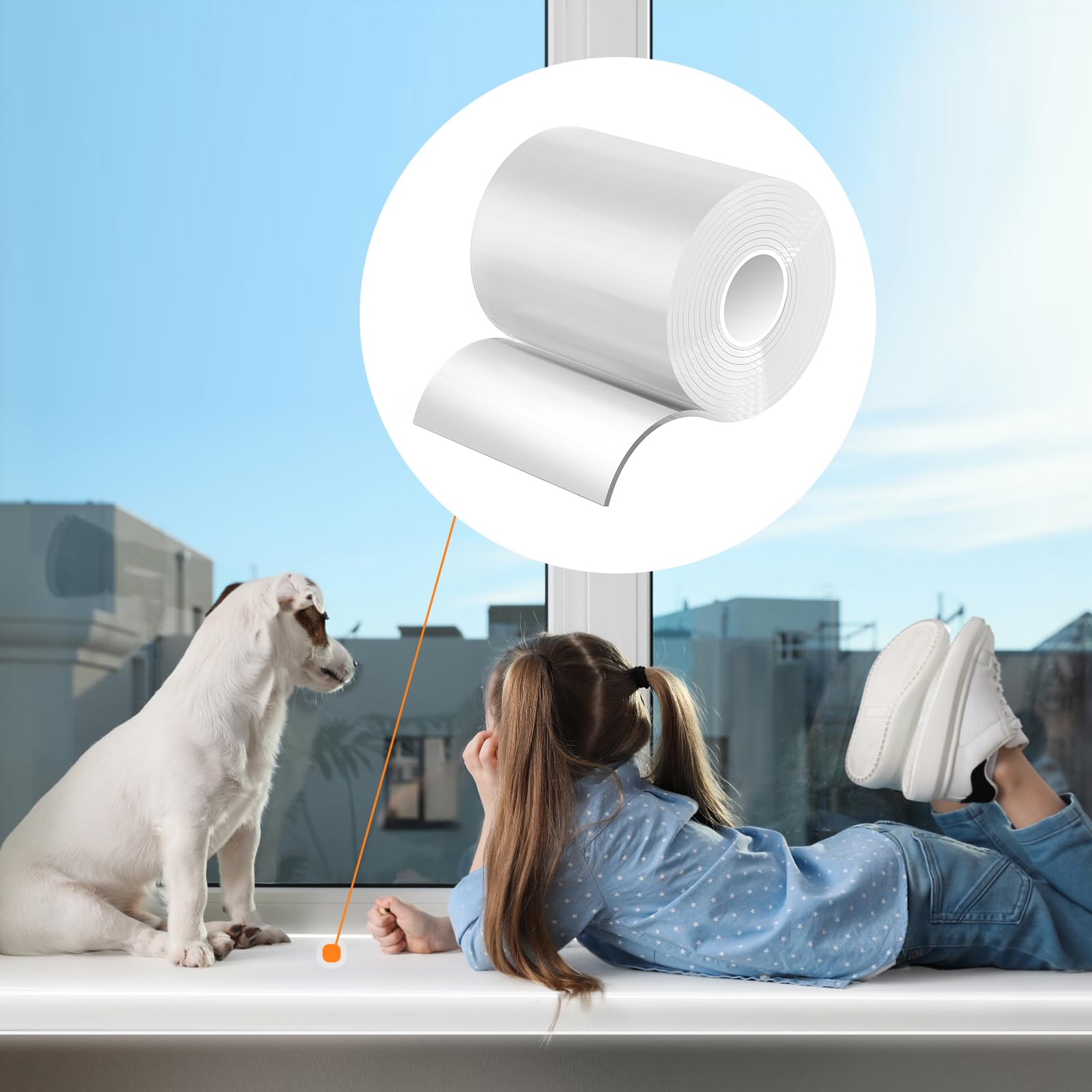 Window Sill Protector (4Inch X 33Ft) Cuttable Window Sill Protector,Door Protector From Dog Scratching, Protection From Dog And 