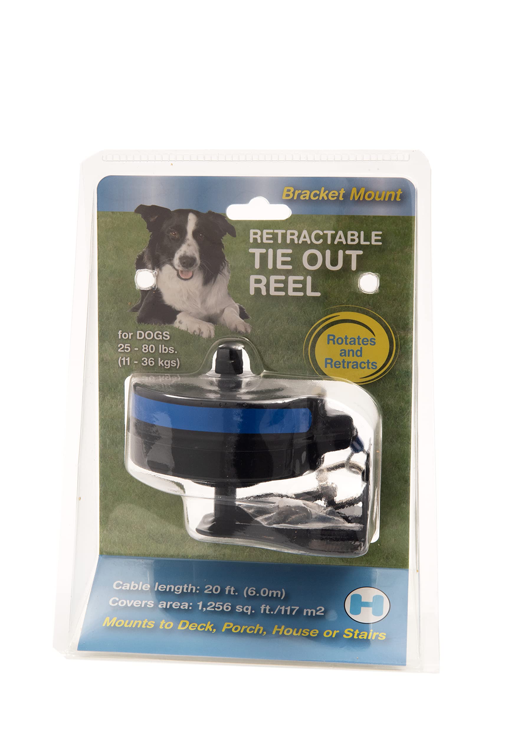 Lixit Bracket Mount And Stake Retractable Leash Tie Outs For Dogs (Bracket Pack Of 2, Medium)