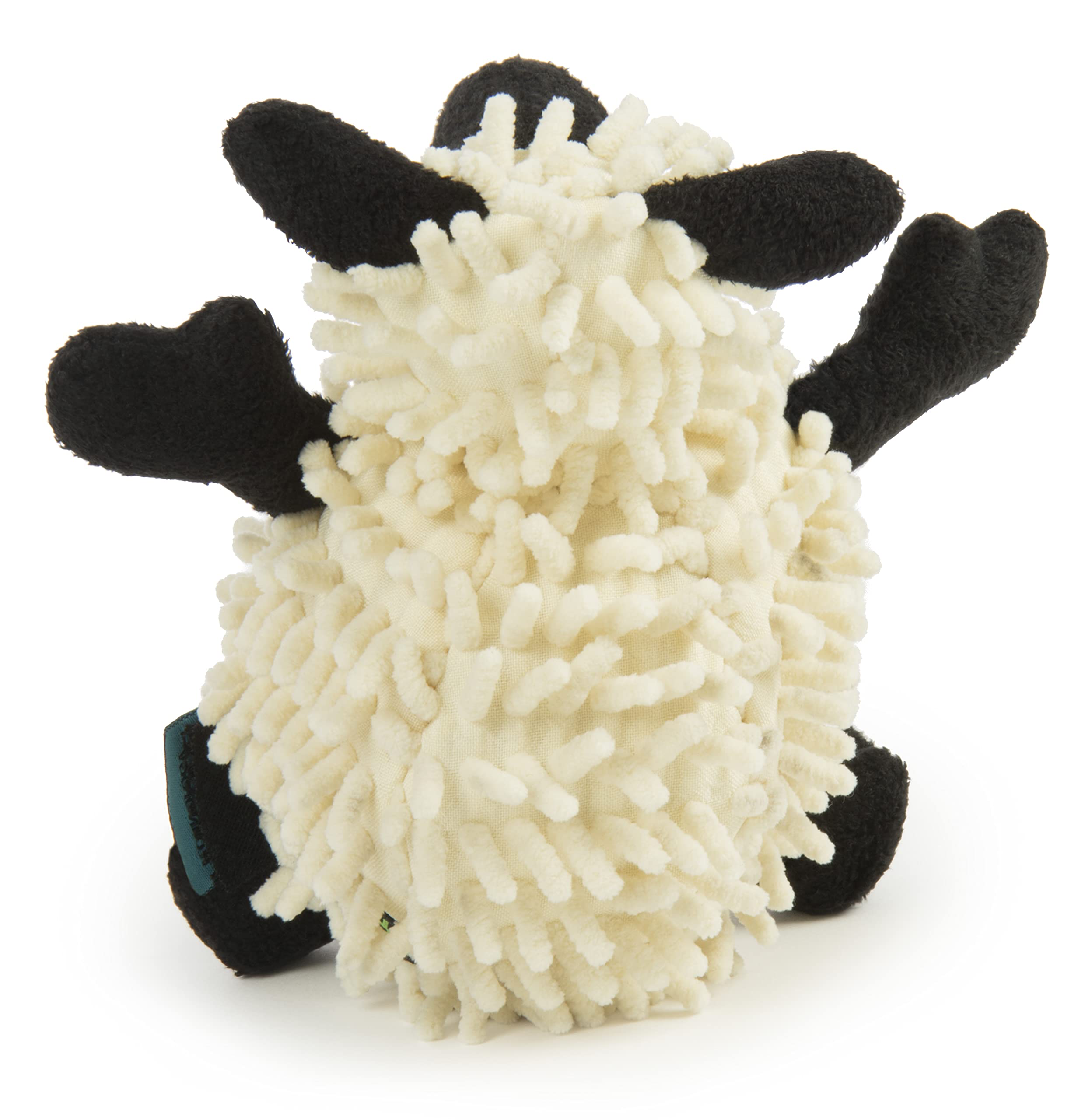 Godog Fuzzy Wuzzy Lamb Squeaky Plush Dog Toy, Chew Guard Technology - Assorted, Small