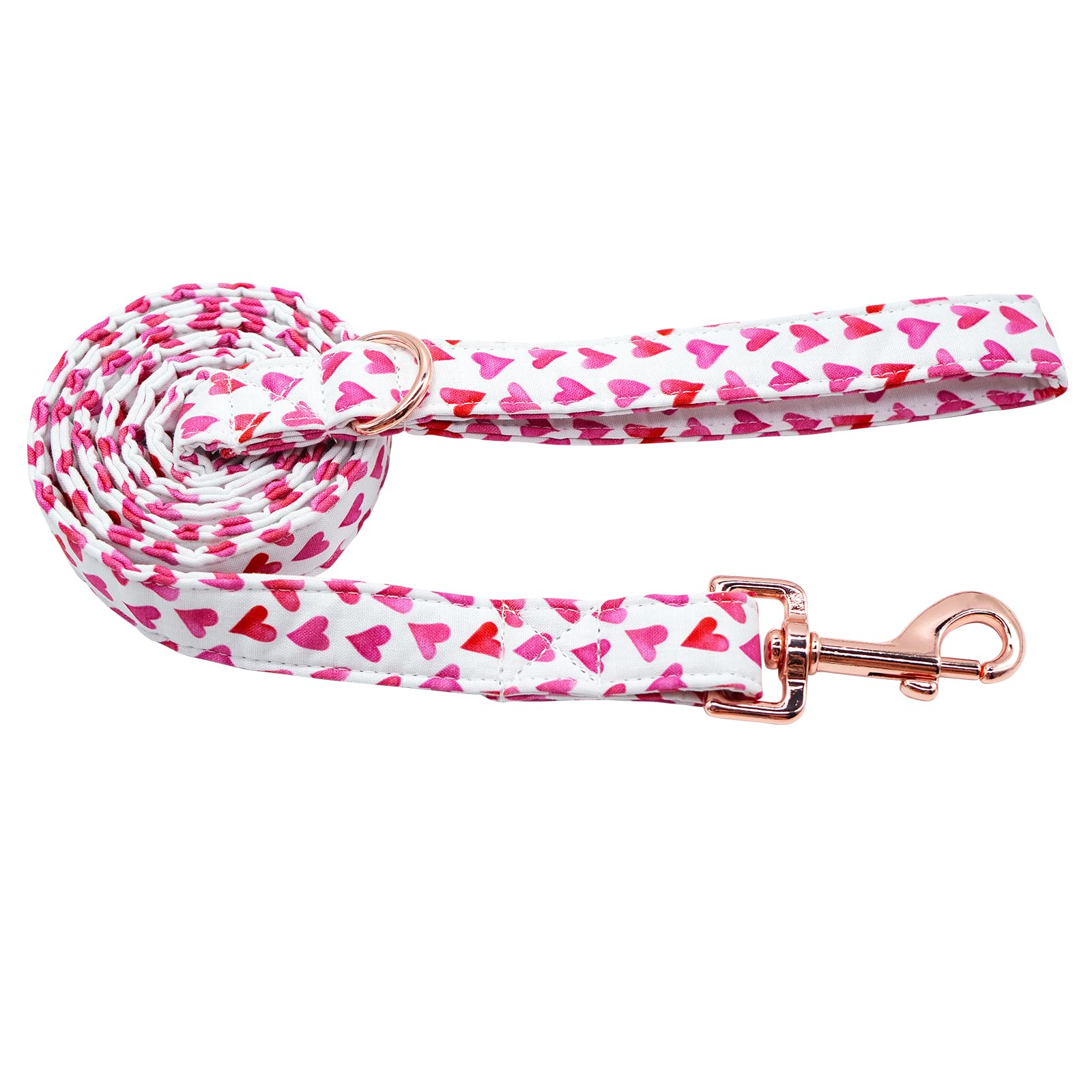 Babole Pet Valentine'S Day Dog Leash,Durable Handmade Dog Leashes With Soft Handle,Manual Dog Leashes Matching White Red Love Dog Collars For Small Medium Large Dogs,Xs,Lenth 120Cm