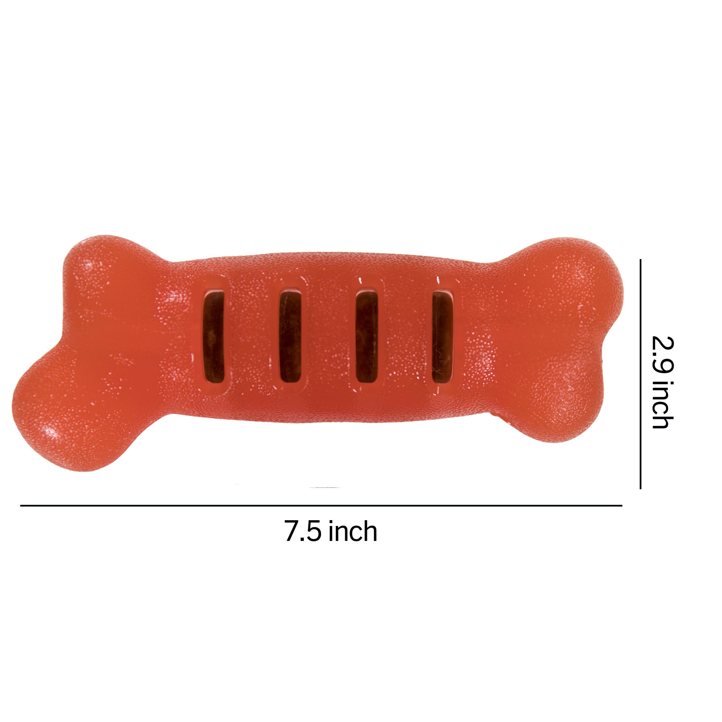 Starmark Treat Ringer FlexGrip Bone Large,Red