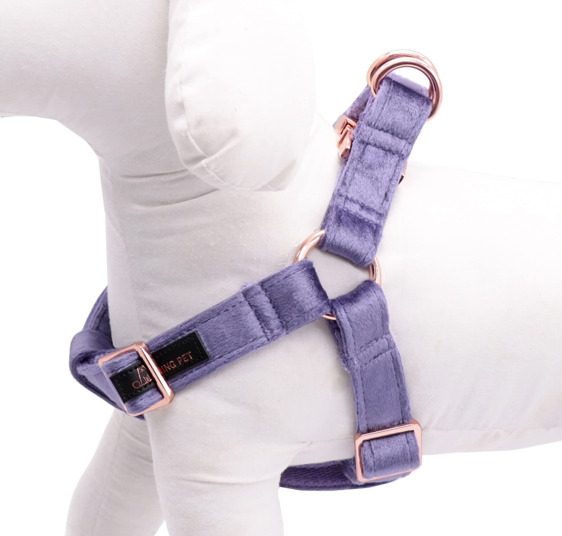ARING PET Dog Halter Harness, Velvet Dog Harness, Adjustable No Pull Halter Harness for Small Medium Large Dogs.