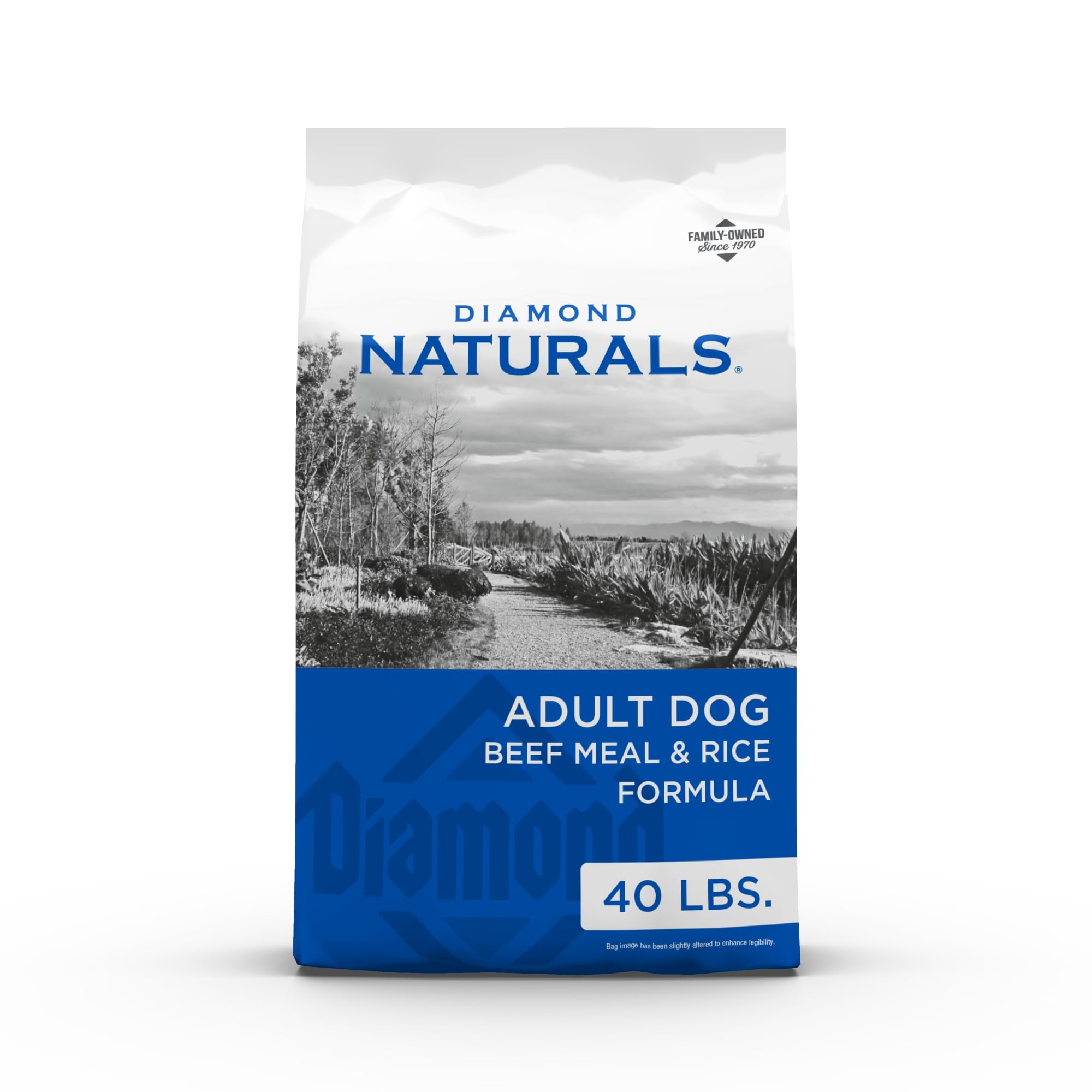 Diamond Naturals Dry Food for Adult Dog, Beef and Rice Formula, 40 Pound Bag (074198608331)