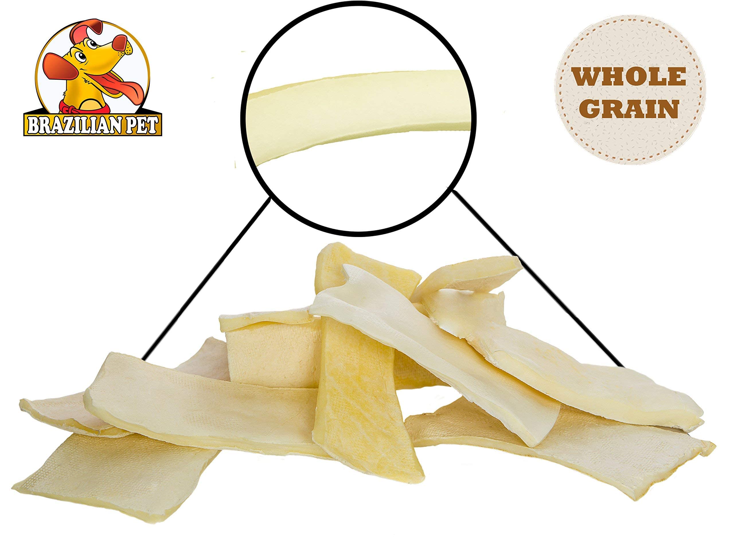Premium Thick Cut Chips, Wholegrain Rawhide (Last Much Longer Than Traditional Chips). 100% Natural. Great Behavioral Dog Chewin