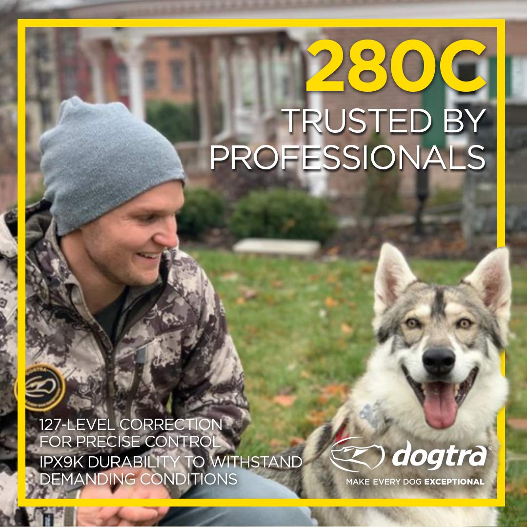Dogtra 280C Waterproof 127-Level Precise Control LCD Screen 1/2-Mile Remote Training Dog E-Collar