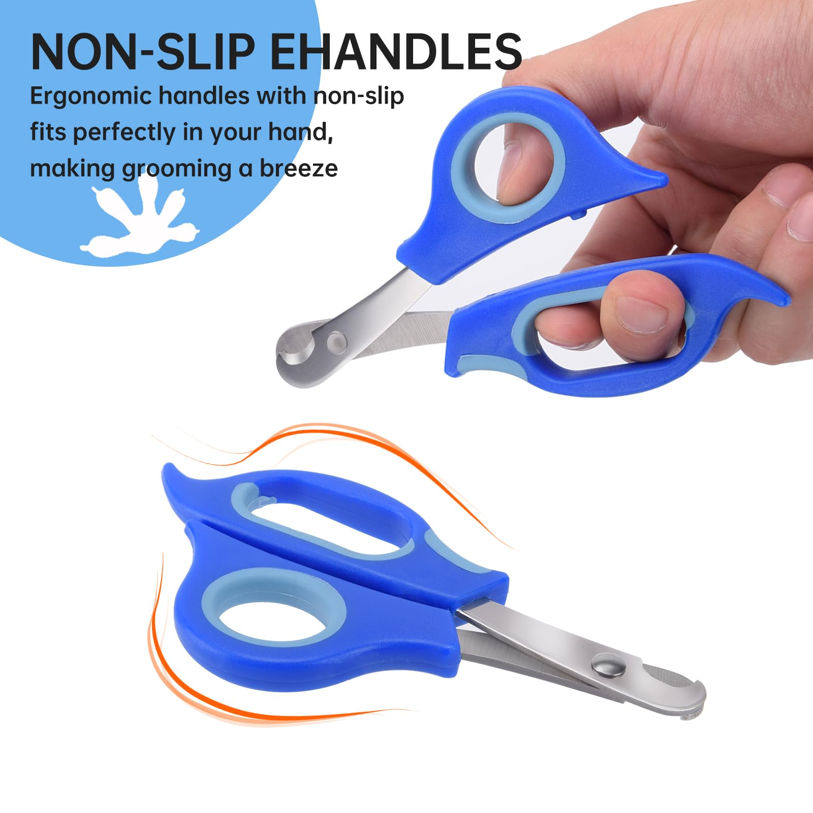 Keuye Bearded Dragon Nail Clippers,Stainless Steel Bearded Dragon Toe Nail Clippers With Precise Angled Edges,Professional Groom