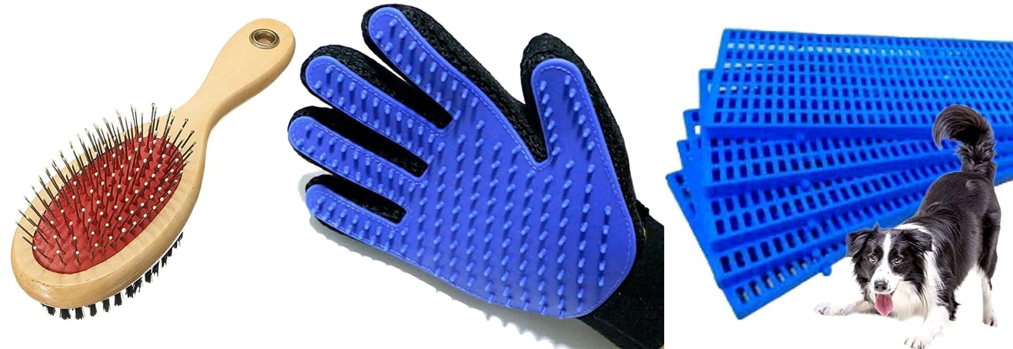 Penta Paws Comb Pack 2 In 1 Pet Grooming Accessories, Massaging And Deshedding For Dogs & Cats And Pet Plastic I Flooring Mat Fo