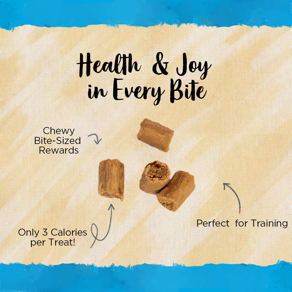 Blue Dog Bakery Natural Dog Treats, Perfect Trainers, Low Calorie Dog Training Treats, Chicken & Cheese Flavor, 6oz, 8 Count