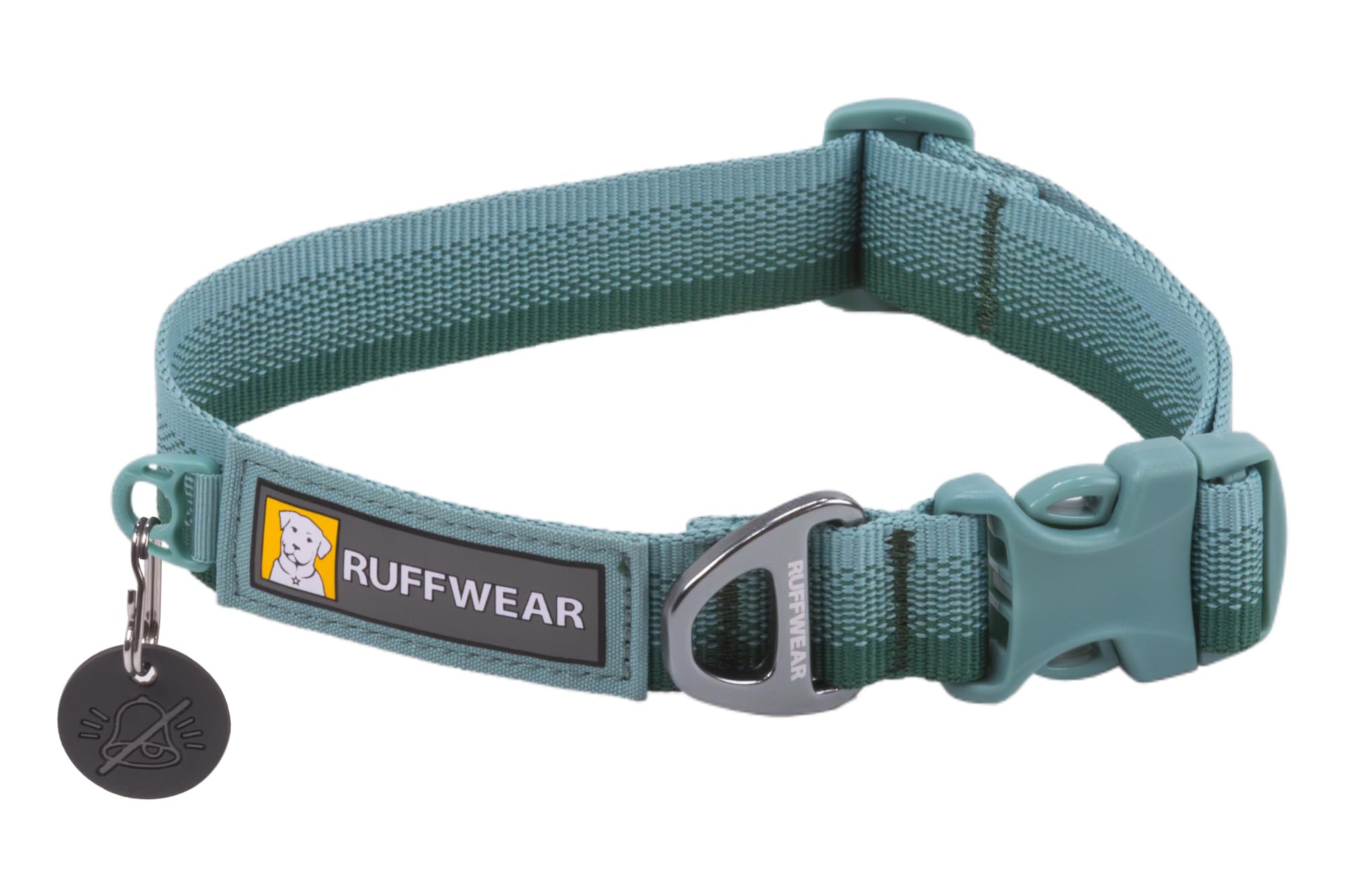 Ruffwear, Front Range Dog Collar, Durable and Comfortable Collar for Everyday Use, River Rock Green, 14-20