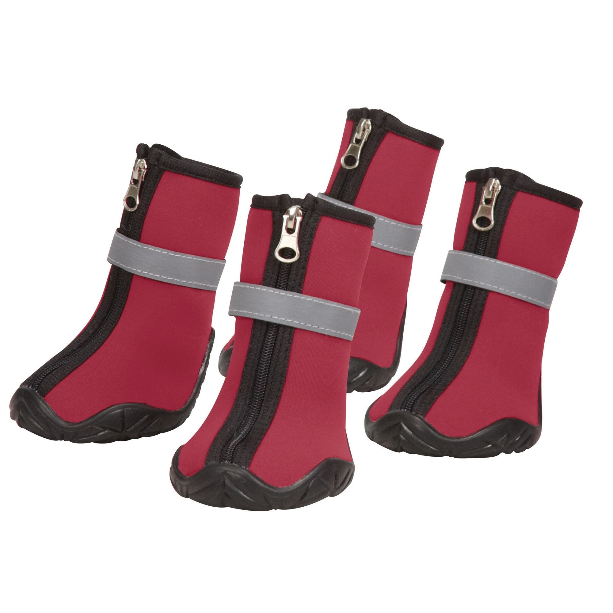 Zack & Zoey ThermaPet Neoprene Boots, Red, Medium