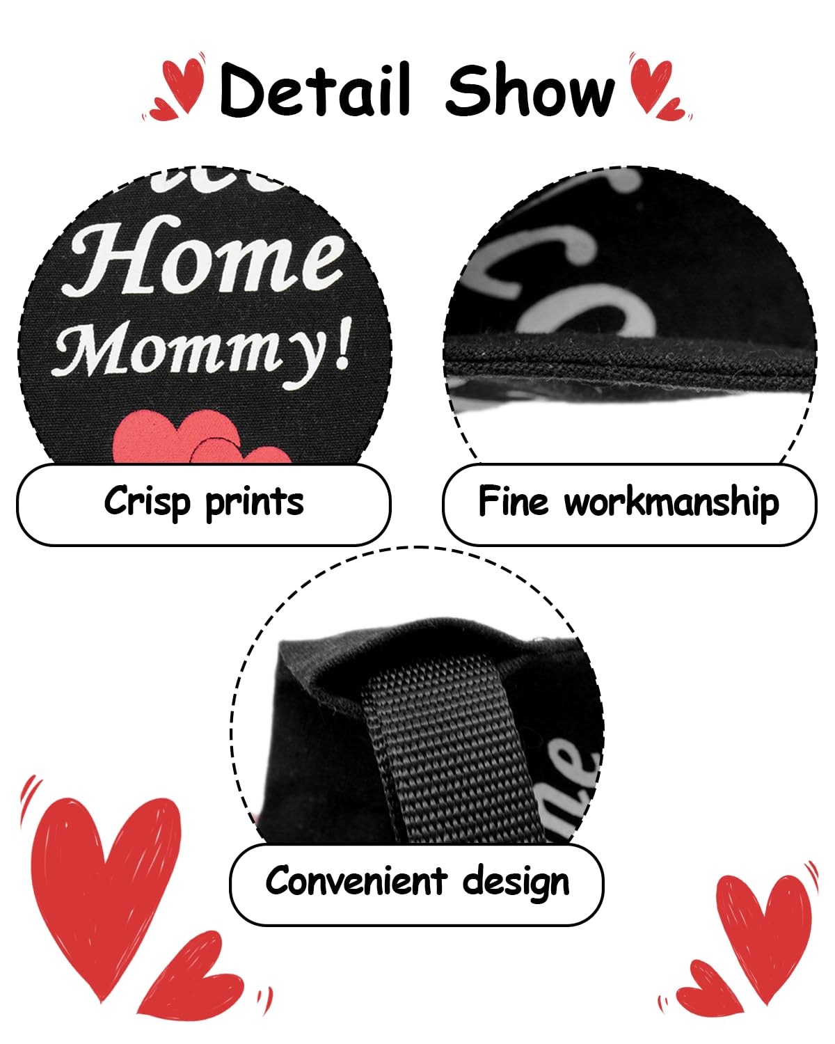Pet Show 2 Pack Welcome Home Daddy Mommy Dog Bandanas For Medium Large Dogs Reversible Slip On Bibs White Black Washable Scarf S